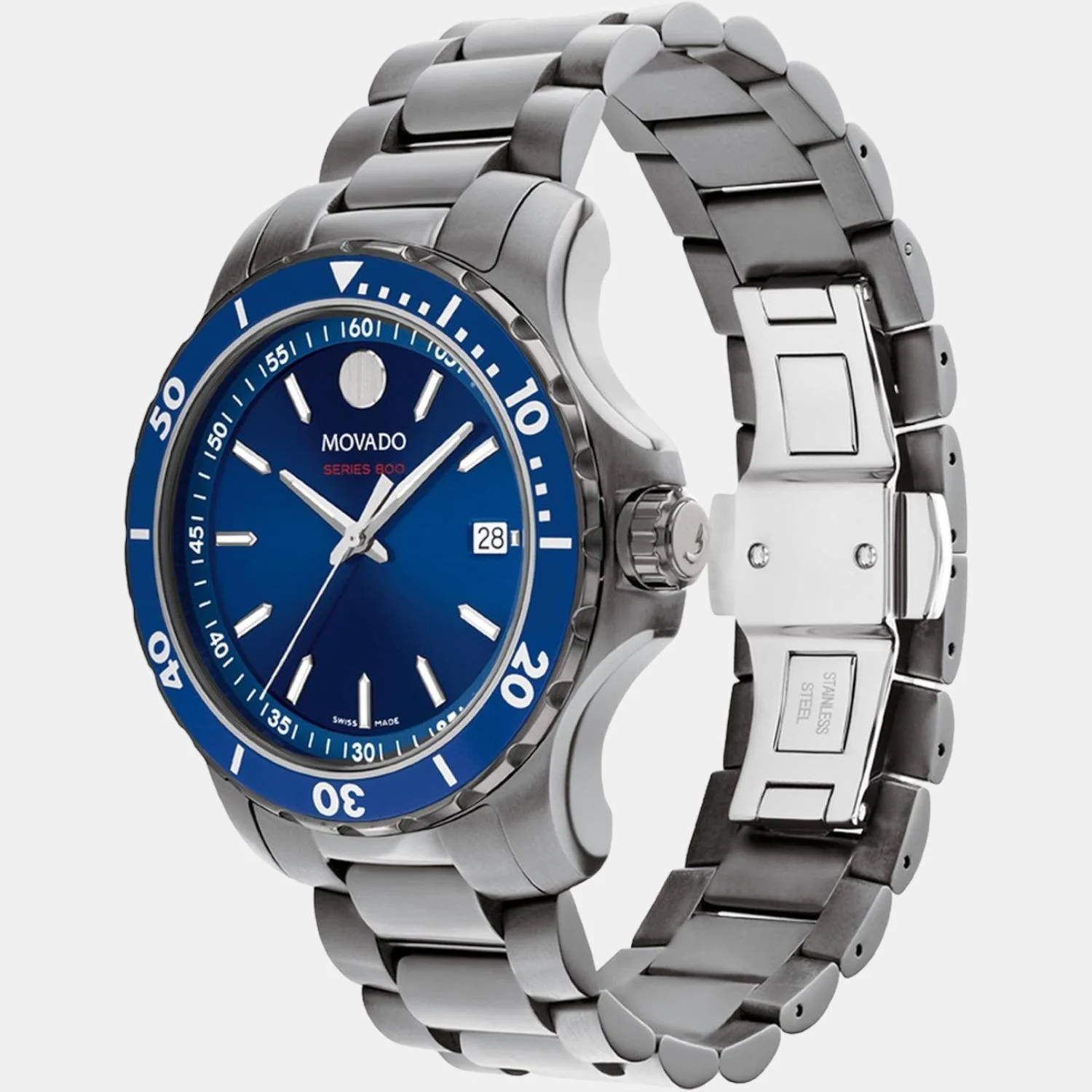 Series 800 Men Quartz Blue Dial Analog Stainless Steel Watch 2600159 - Image 2