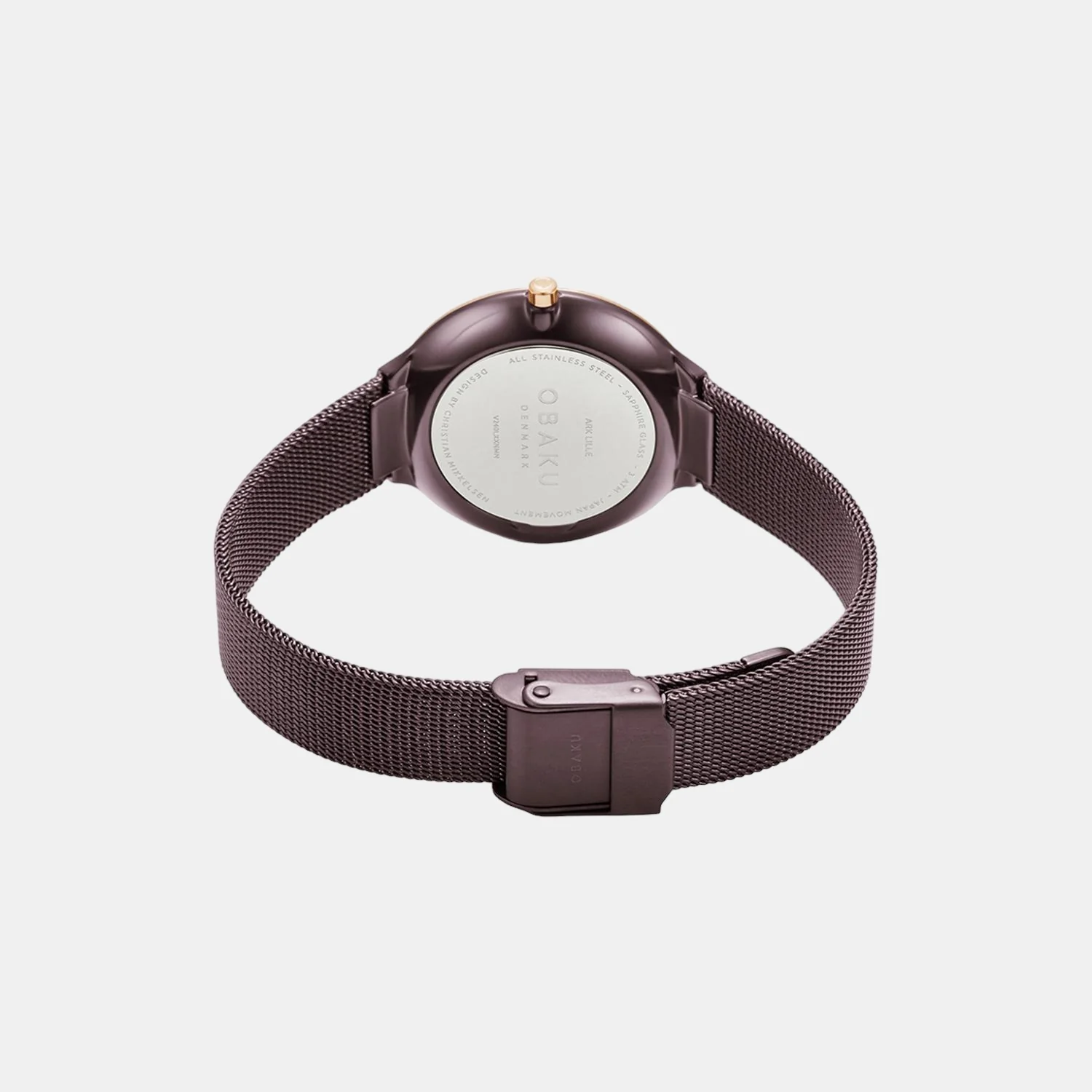 Ark Lille Women Quartz Brown Dial Analog Mesh Watch V240LXXNMN - Image 2