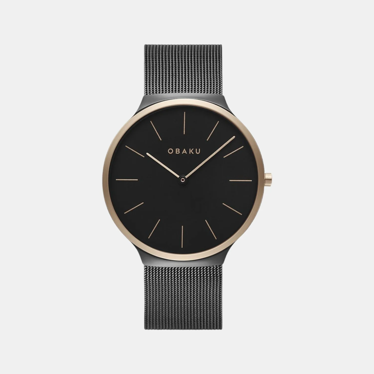Ark Men Quartz Black Dial Analog Stainless Steel Watch V240GXMBMB