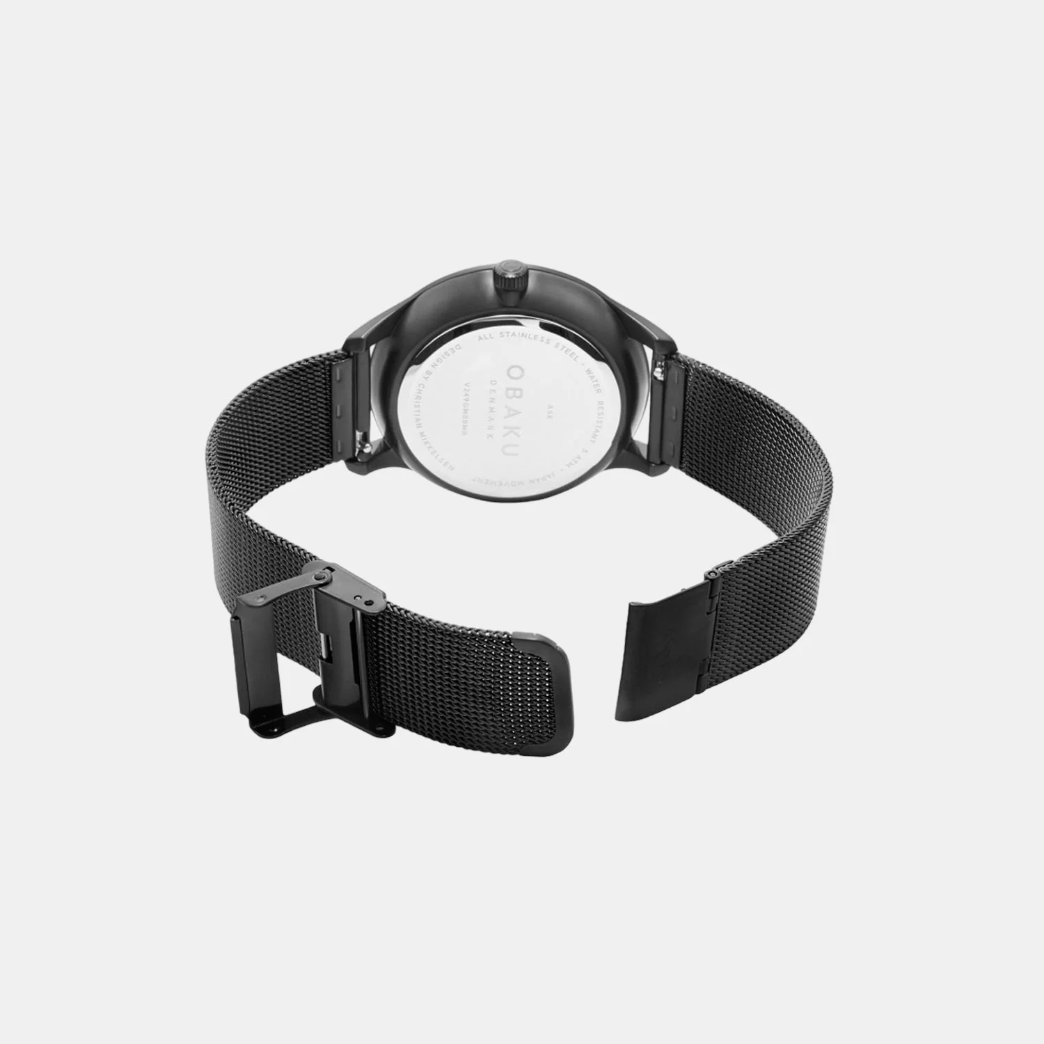 Ask Charcoal Men Quartz Black Dial Analog Stainless Steel Watch V249GMBBMB - Image 3