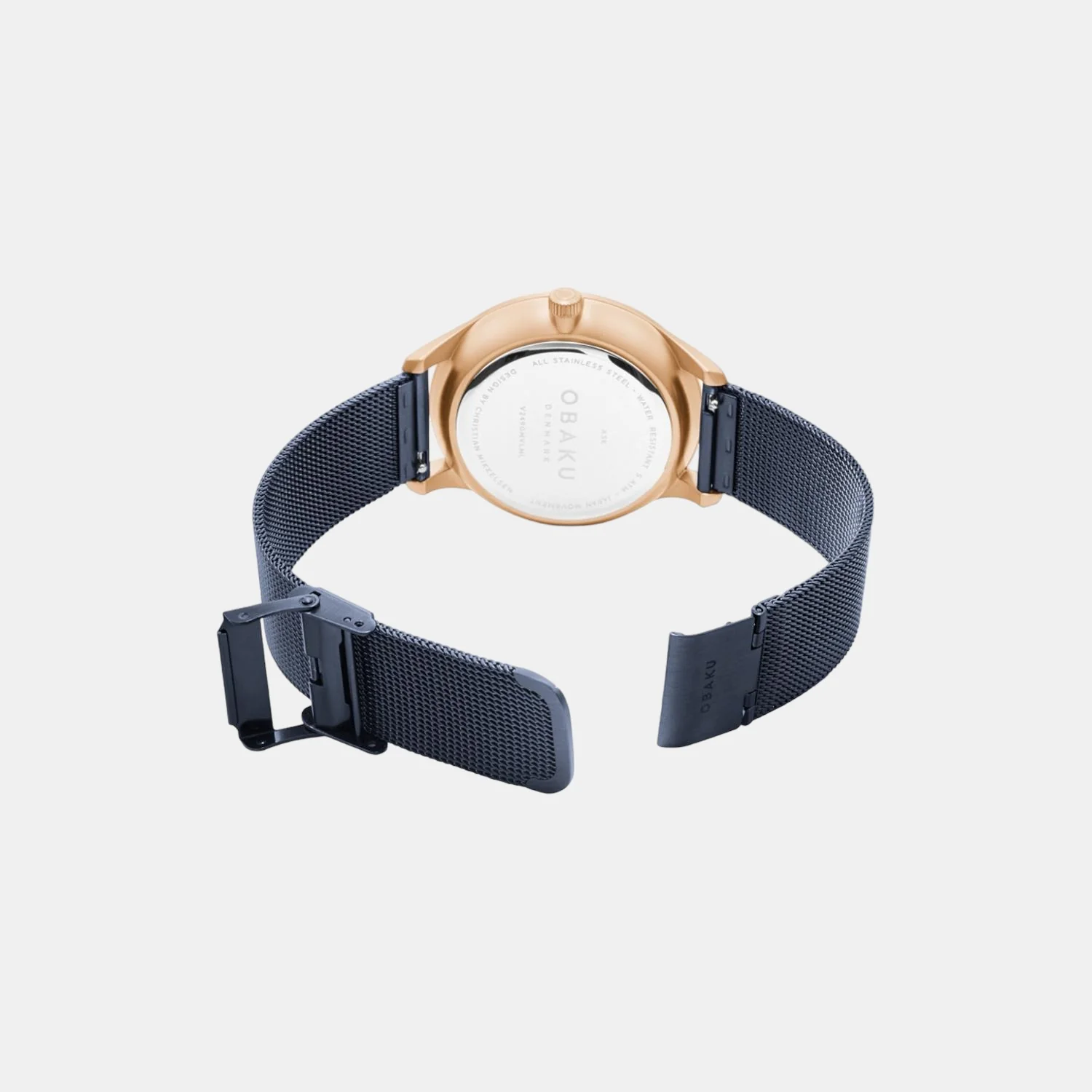 Ask Ocean Men Quartz Blue Dial Analog Stainless Steel Watch V249GMVLML - Image 3