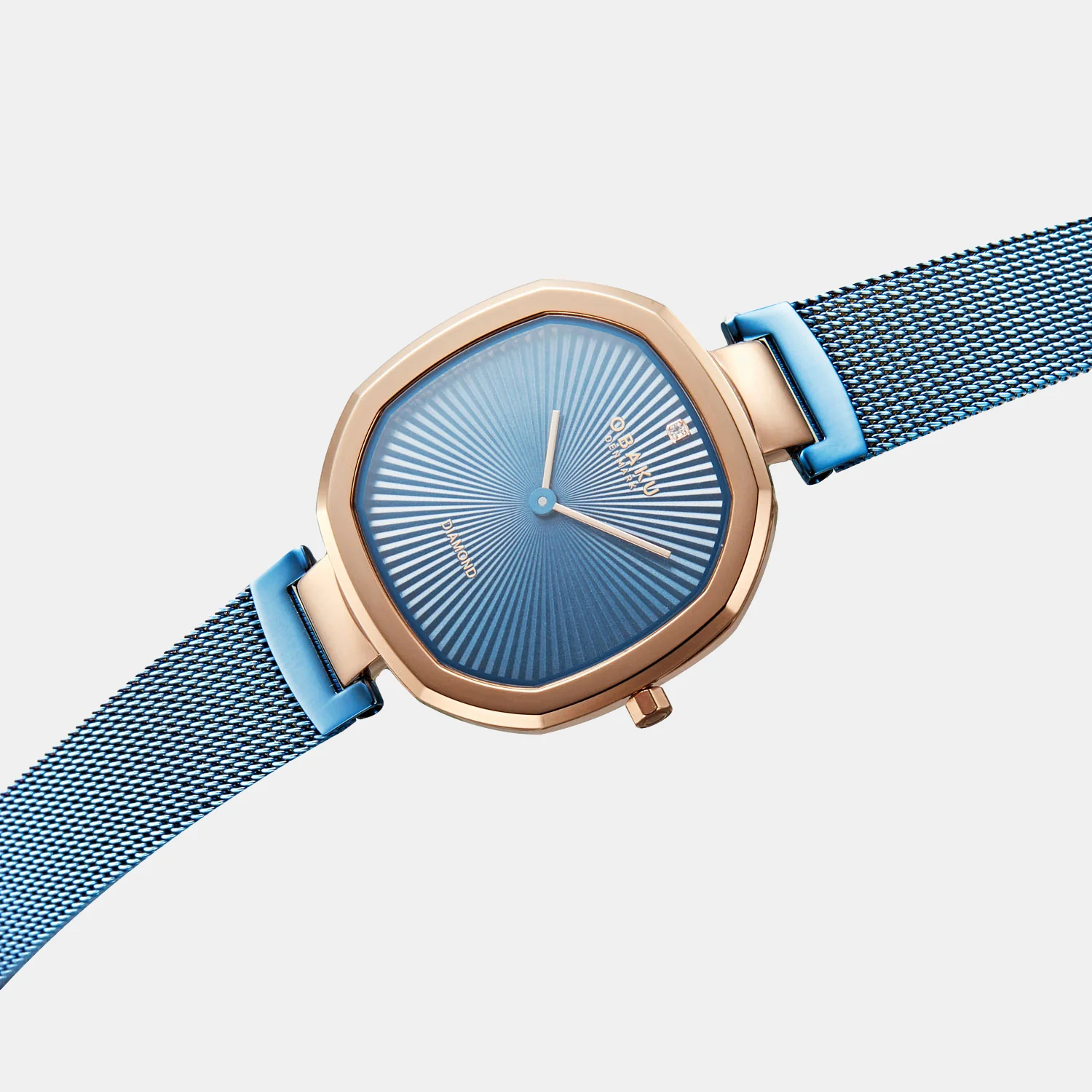 Brilliant Women Quartz Blue Dial Analog Stainless Steel Watch V277LXVMMA - Image 2