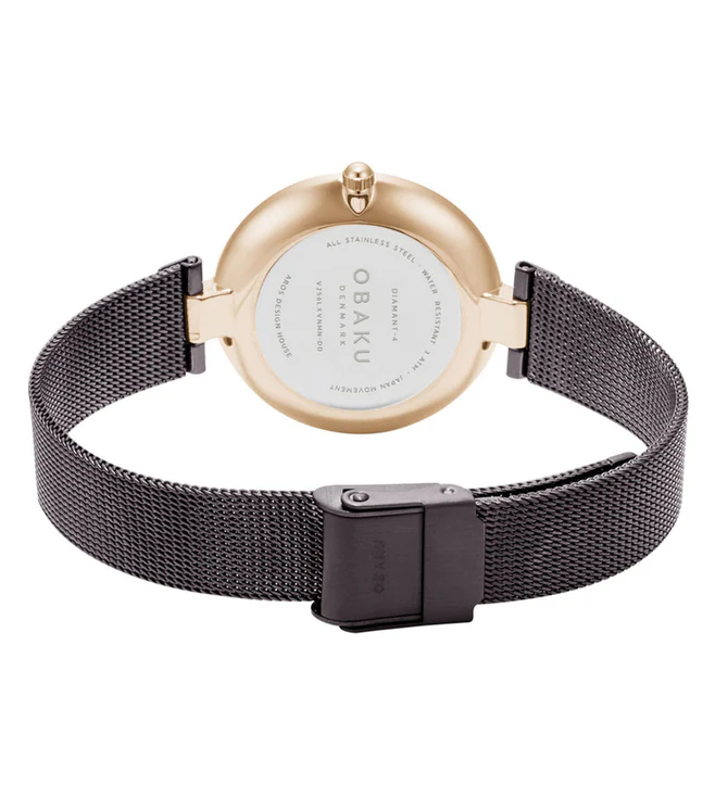 Diamant Women Quartz Brown Dial Analog Mesh Watch V256LXVNMN-DD - Image 4