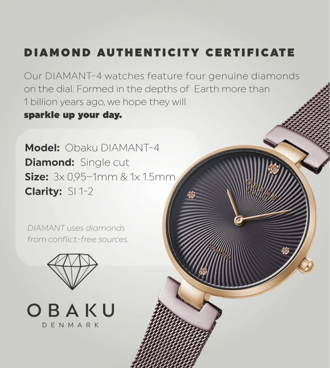 Diamant Women Quartz Brown Dial Analog Mesh Watch V256LXVNMN-DD - Image 7
