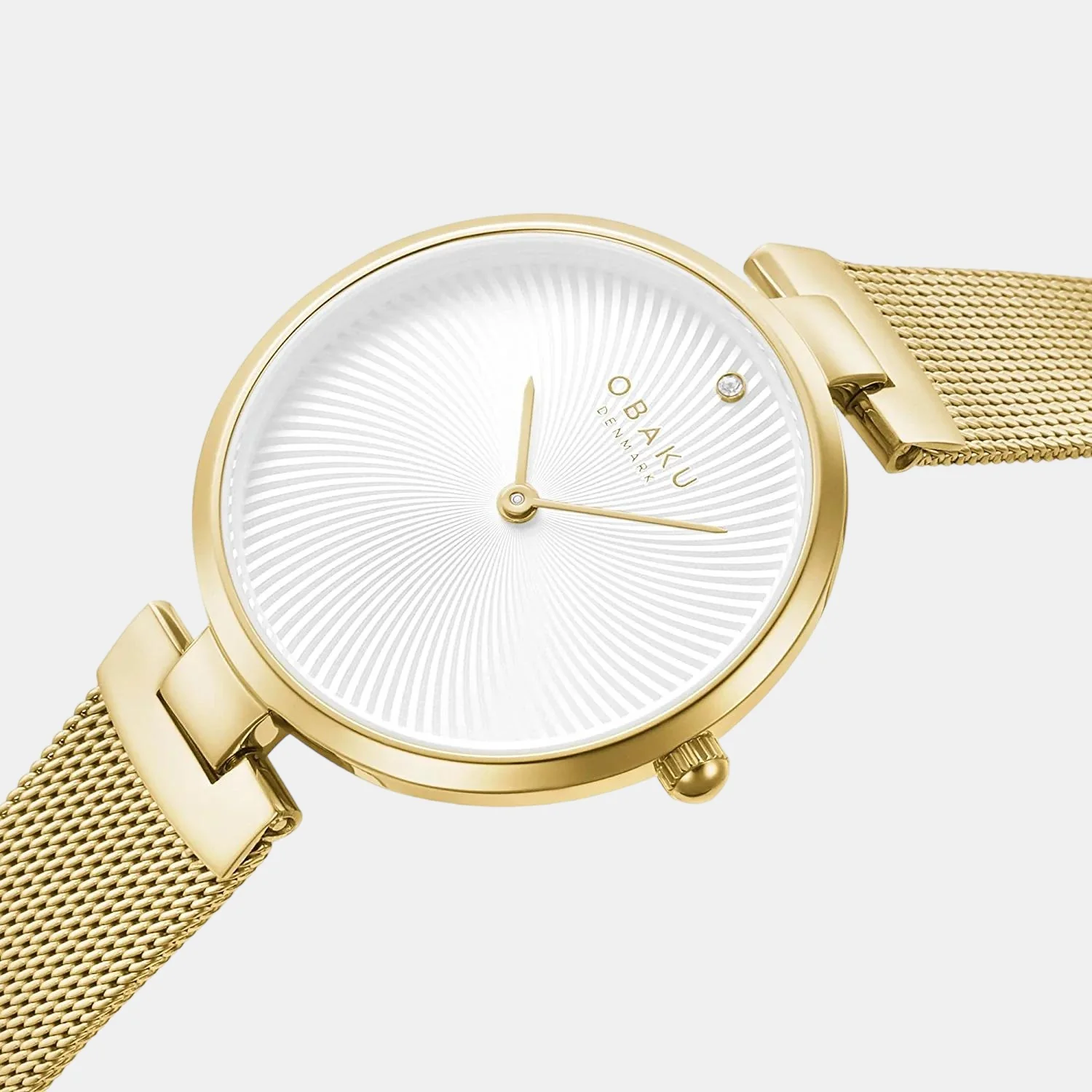 Diamant Women Quartz White Dial Analog Stainless Steel Watch V256LXGIMG - Image 2