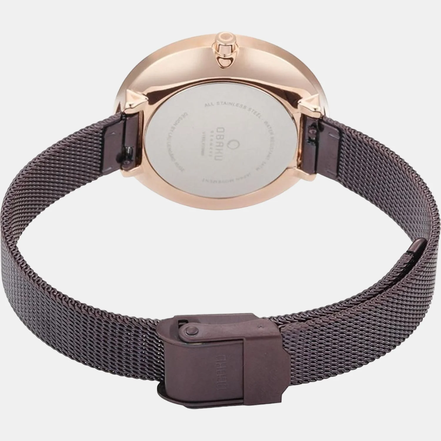 Hassel Lille Women Quartz Brown Dial Analog Mesh Watch V219LXVNMN - Image 4