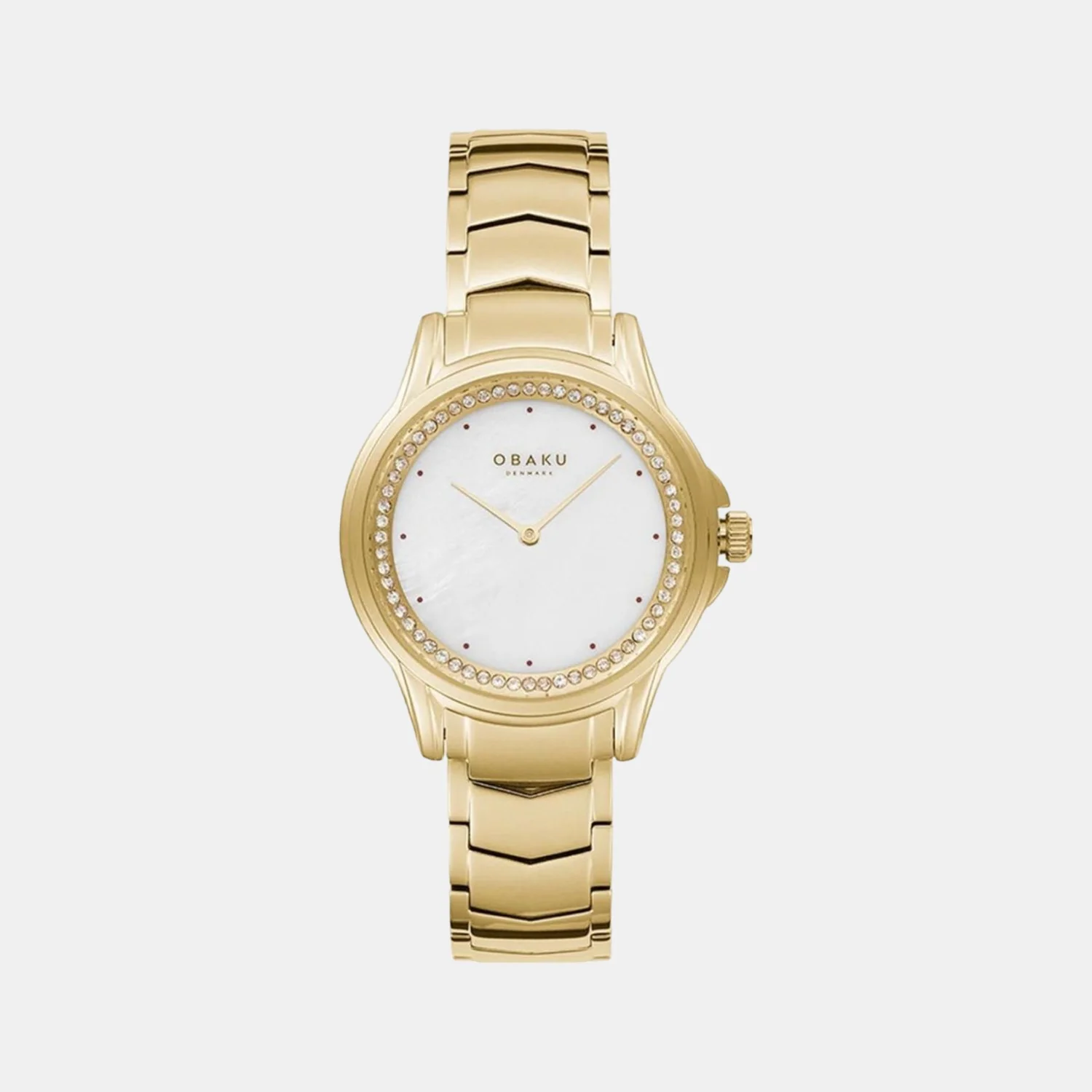 Jasmin Cider Women Quartz White Dial Analog Stainless Steel Watch V261LEGWSG