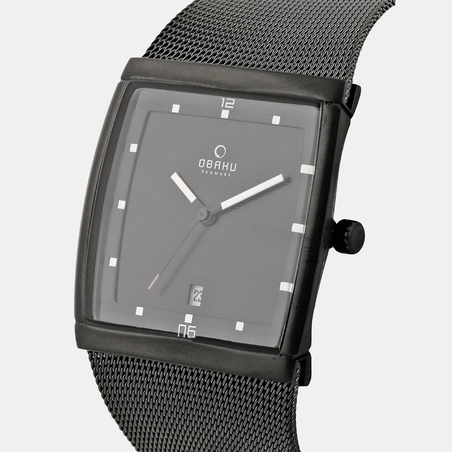 Lund Charcoal Men Quartz Black Dial Analog Stainless Steel Watch V102GDBBMB - Image 2
