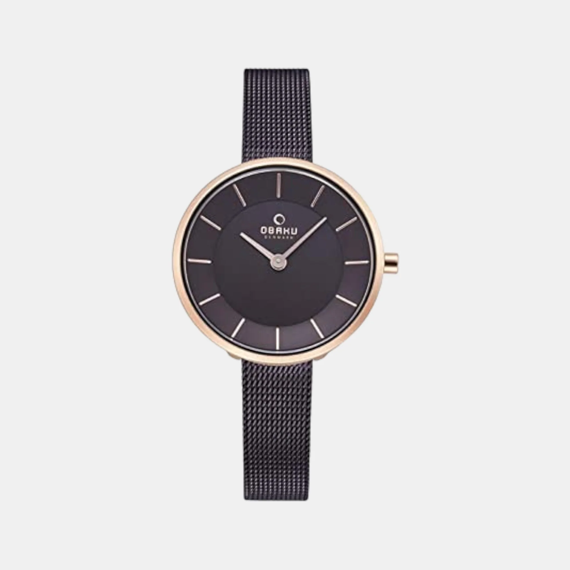 Merian-Walnut Women Quartz Black Dial Analog Stainless Steel Watch V226LXVNMN - Image 2