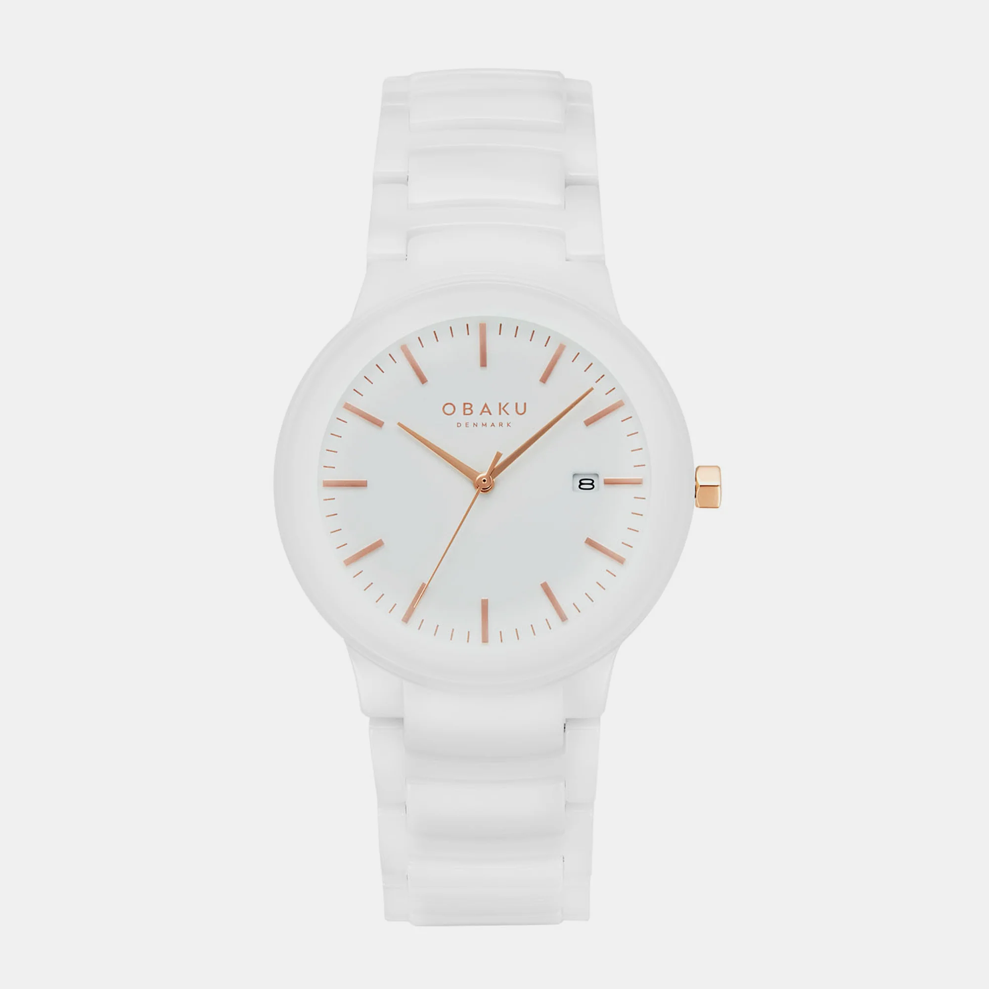 Pil Lille Milk Women Quartz White Dial Analog Ceramic Watch V280LDWWCW - Image 2