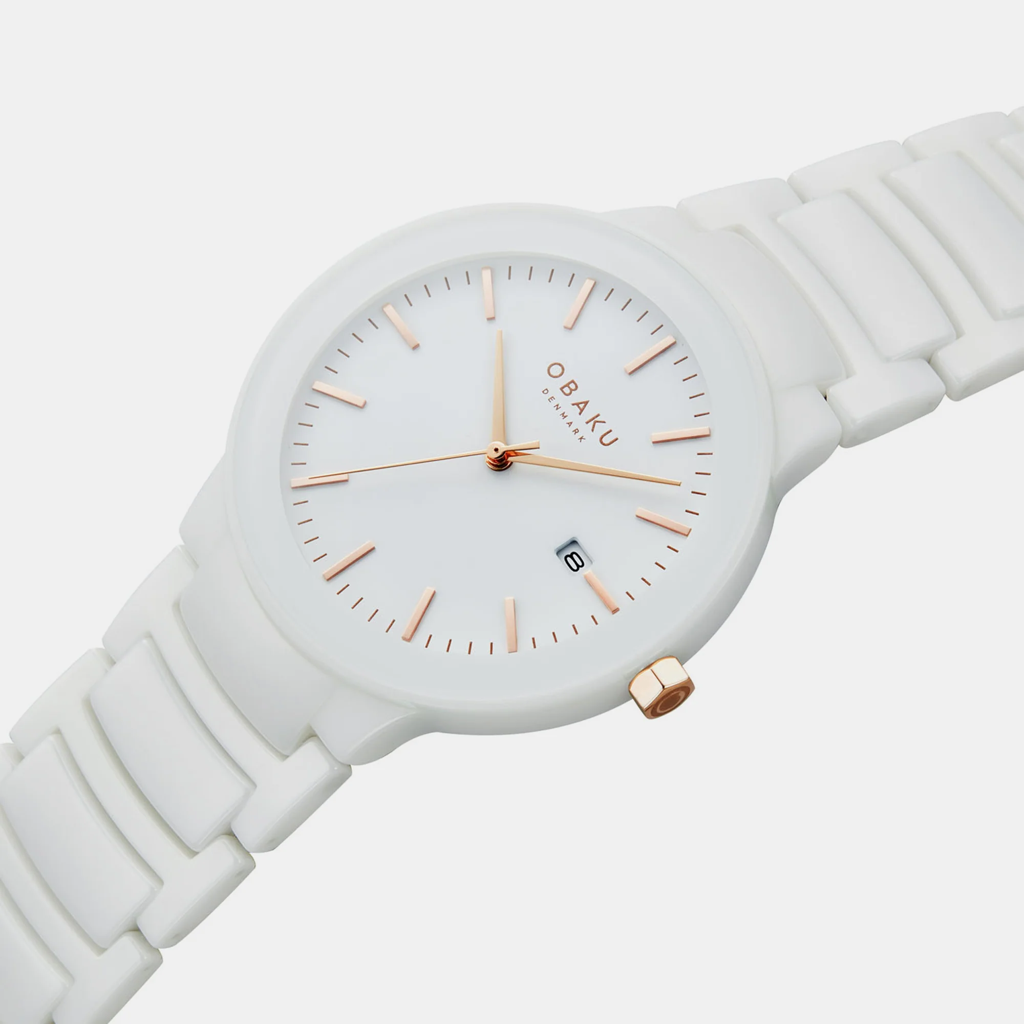 Pil Lille Milk Women Quartz White Dial Analog Ceramic Watch V280LDWWCW - Image 3