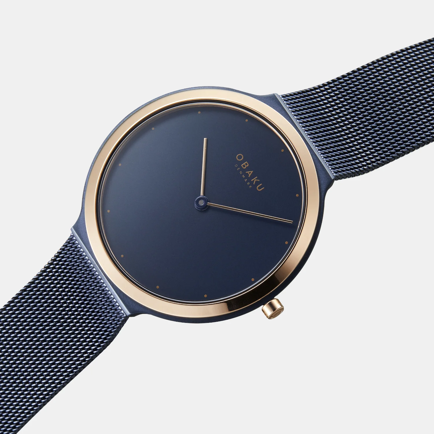 Satin Ocean Men Quartz Blue Dial Analog Mesh Watch V269GXSLML - Image 3