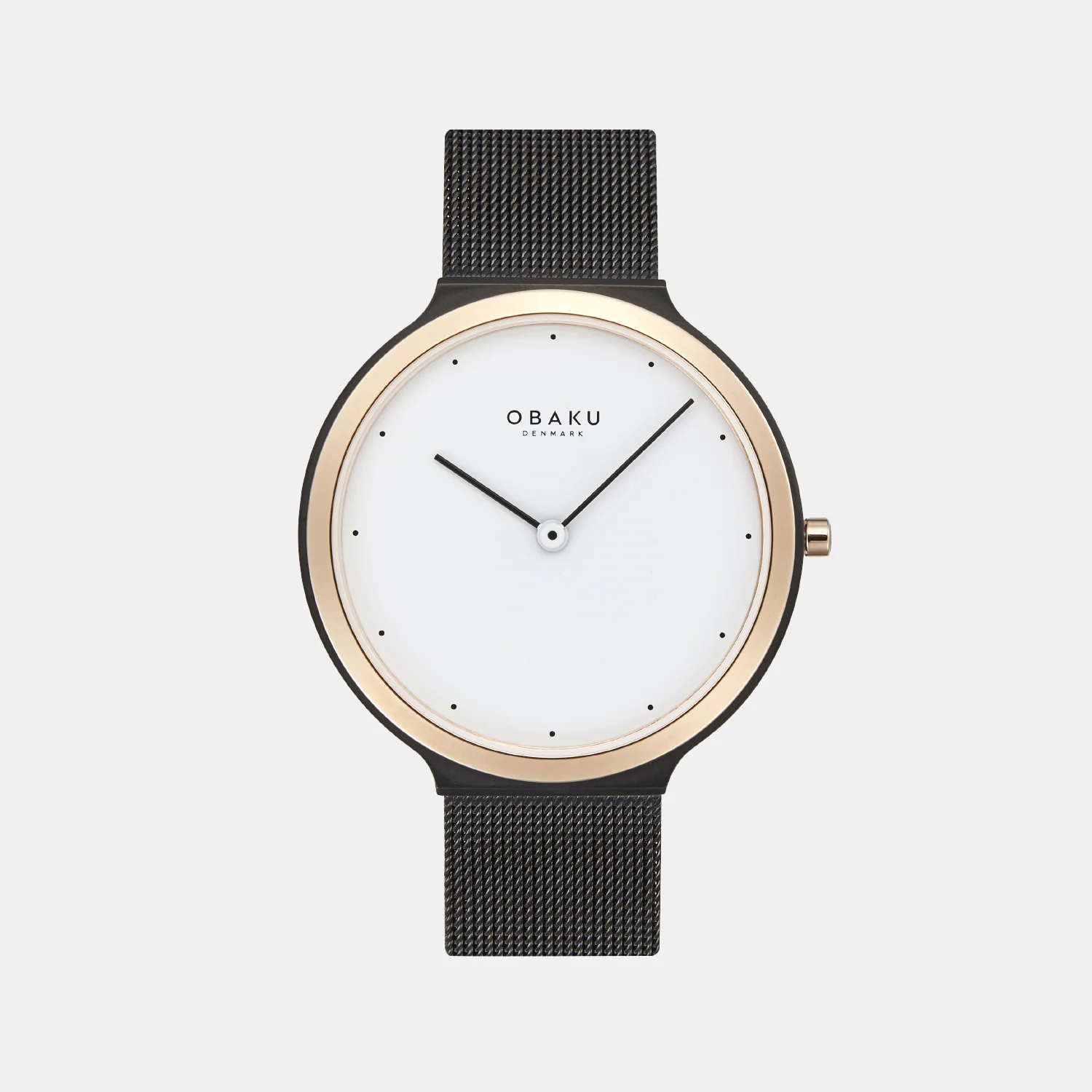 Satin Tuscany Men Quartz White Dial Analog Mesh Watch V269GXMWMB - Image 2