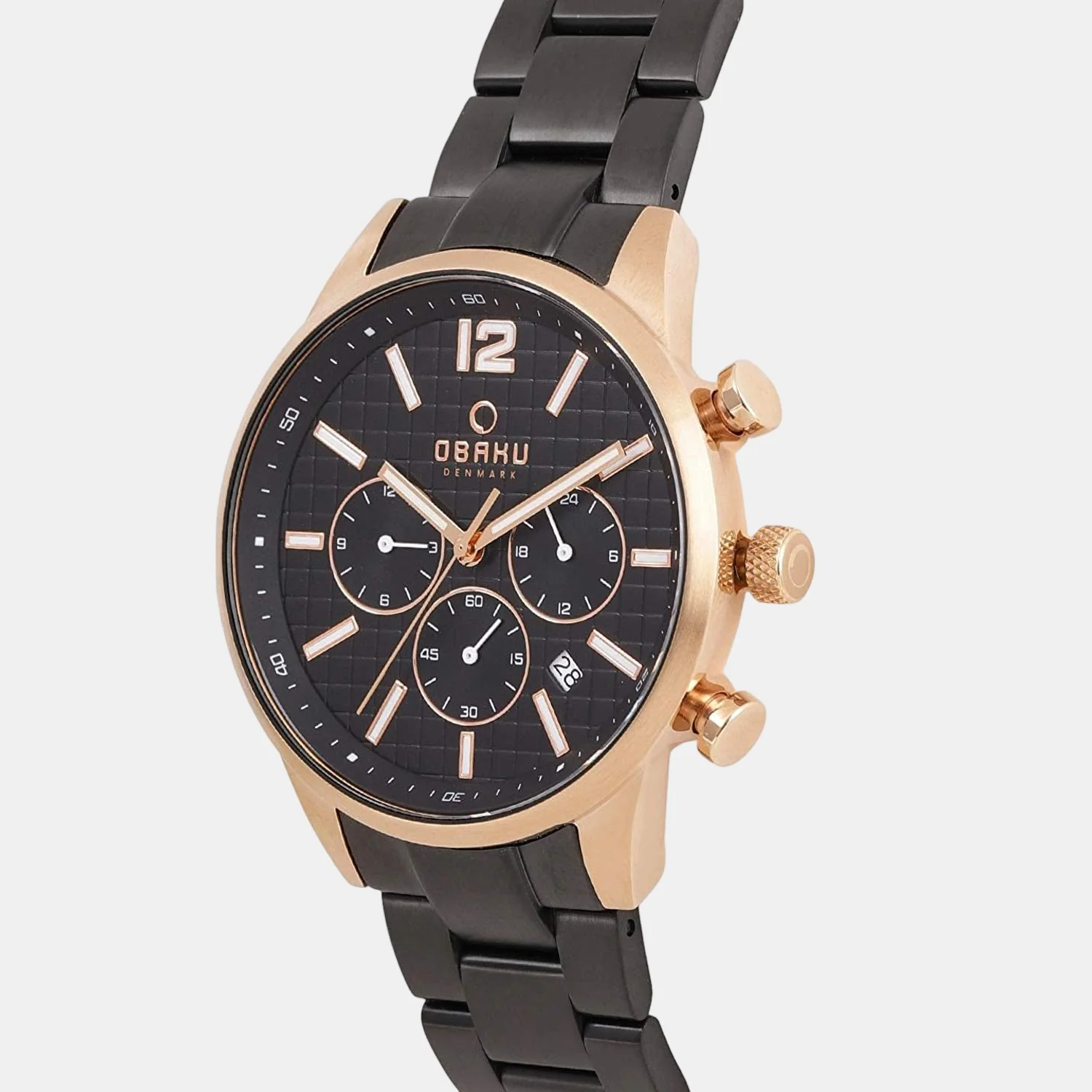 Skov Ink Men Quartz Black Dial Analog Stainless Steel Watch V205GUVBSB - Image 4
