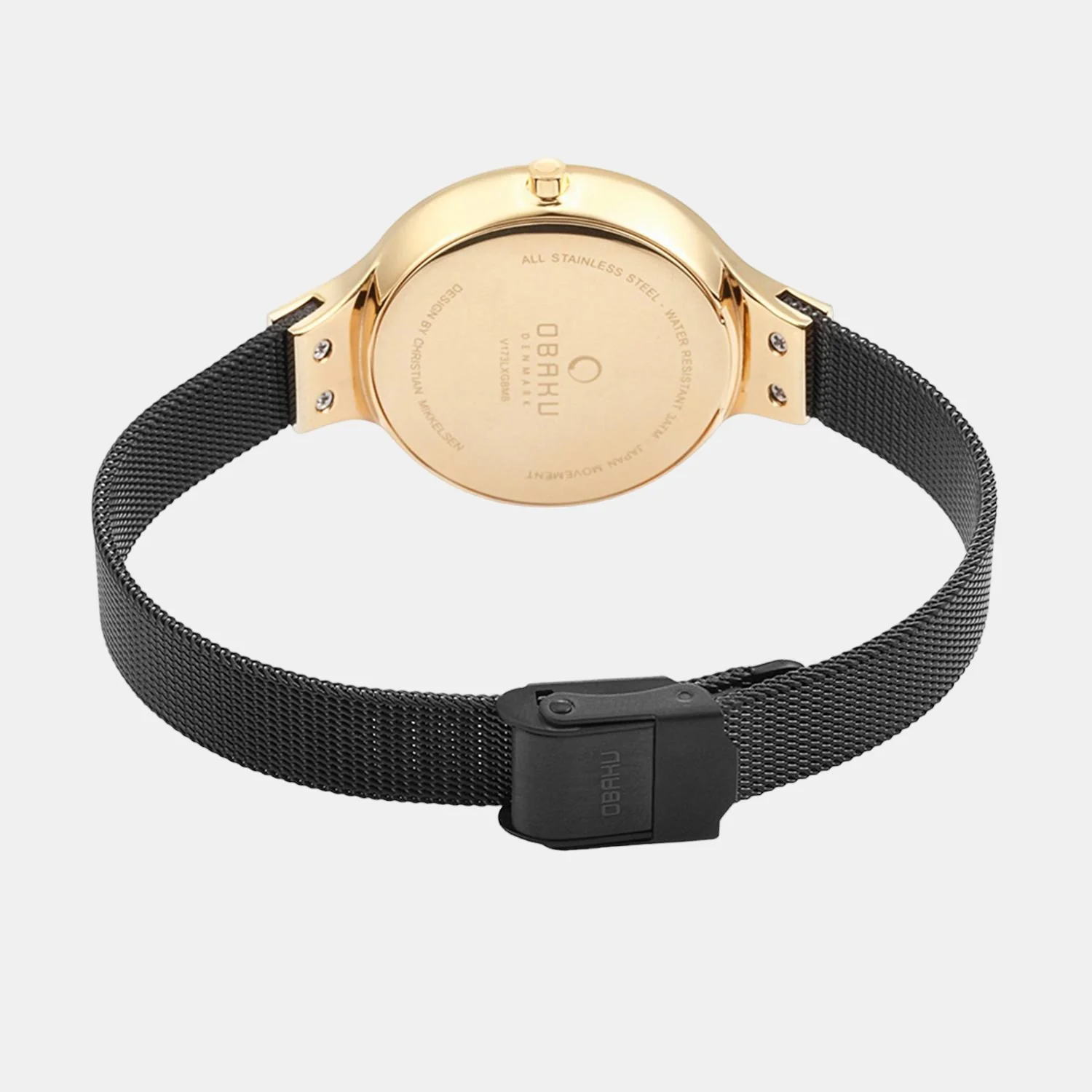 Sky Medallion Women Quartz Black Dial Analog Mesh Watch V173LXGBMB - Image 2