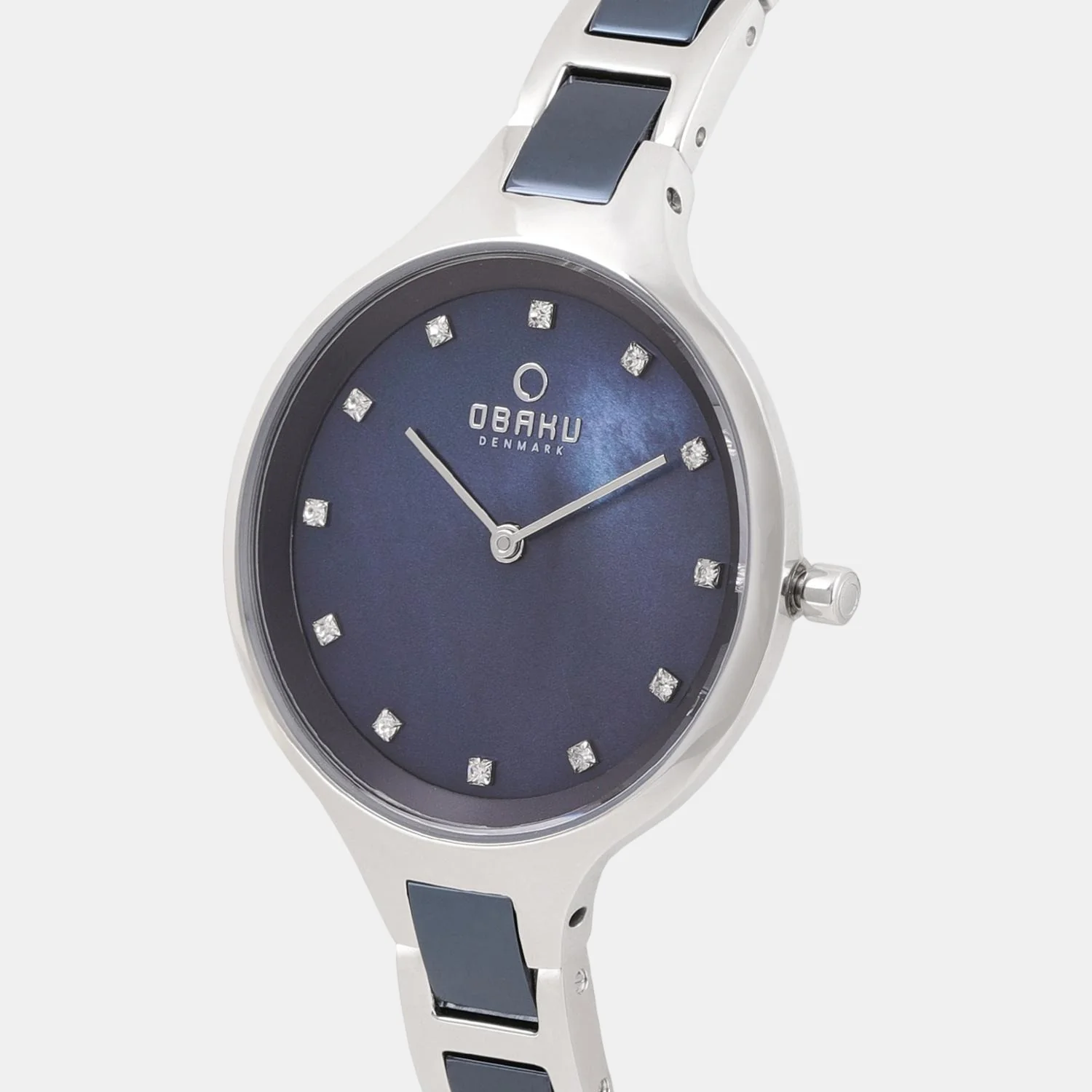 Women Quartz Two Tone Dial Analog Stainless Steel Watch V218LXCLSL - Image 4