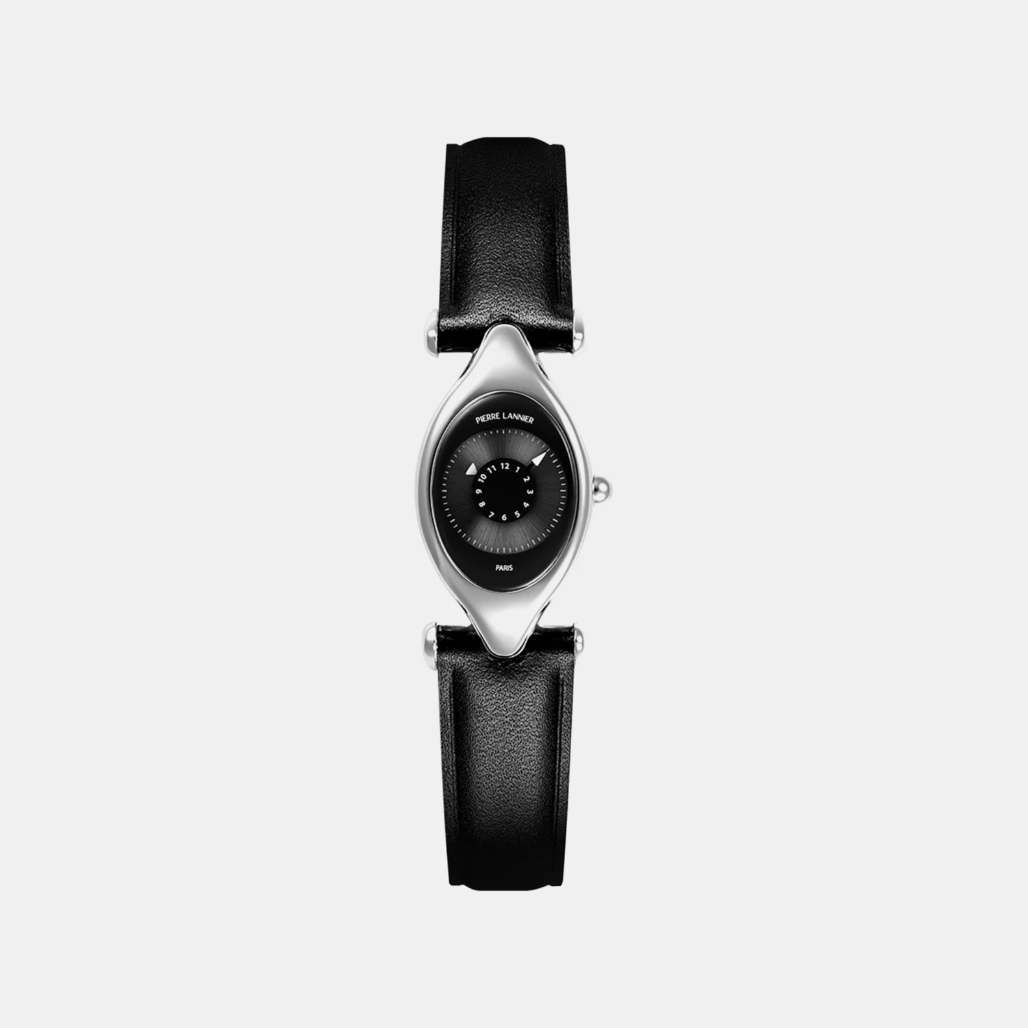 Ovni Women Quartz Black Dial Analog Leather Watch 094L633 - Image 3
