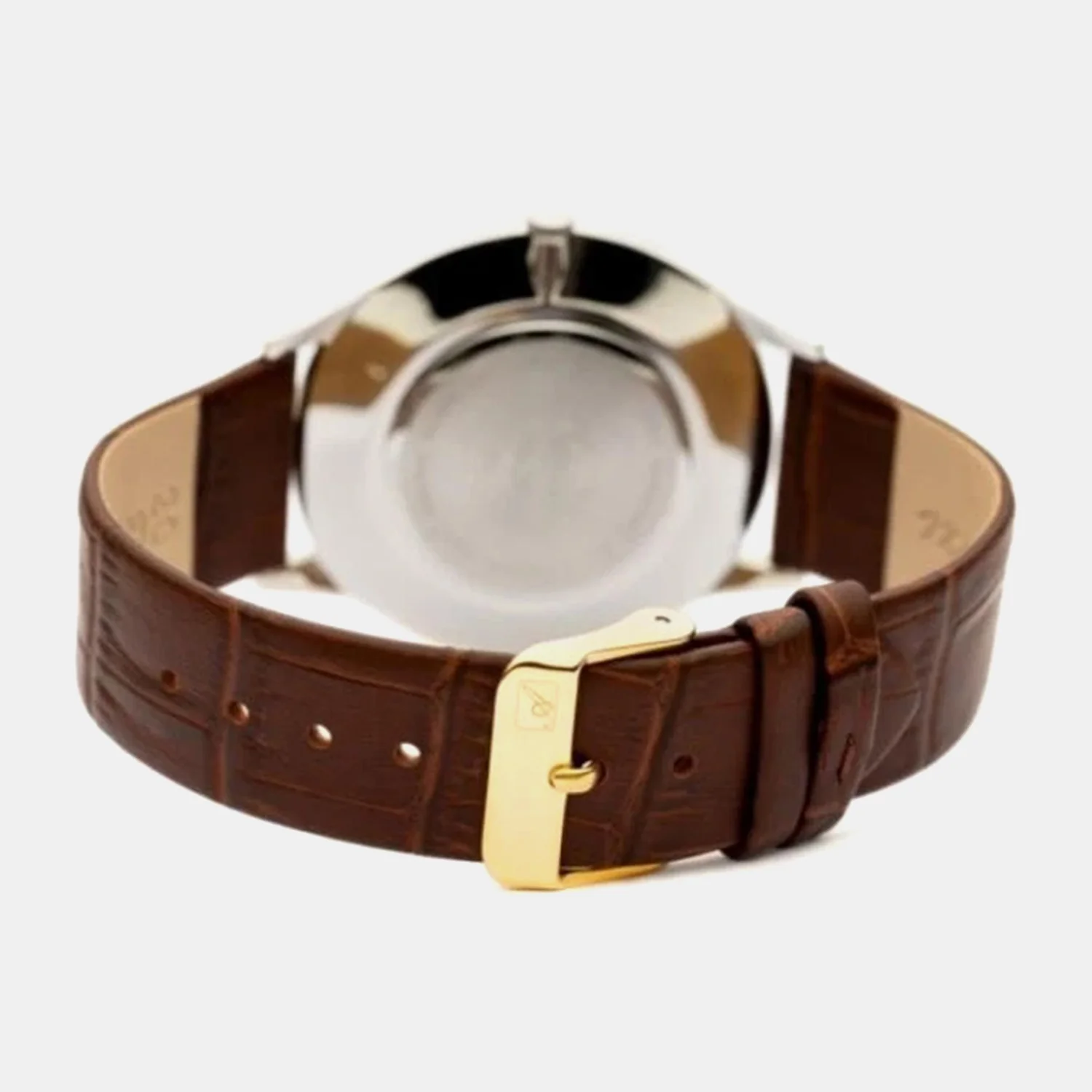 Pairs Men Quartz Champagne Dial Analog Leather Watch A1230.2261QXL - Image 3