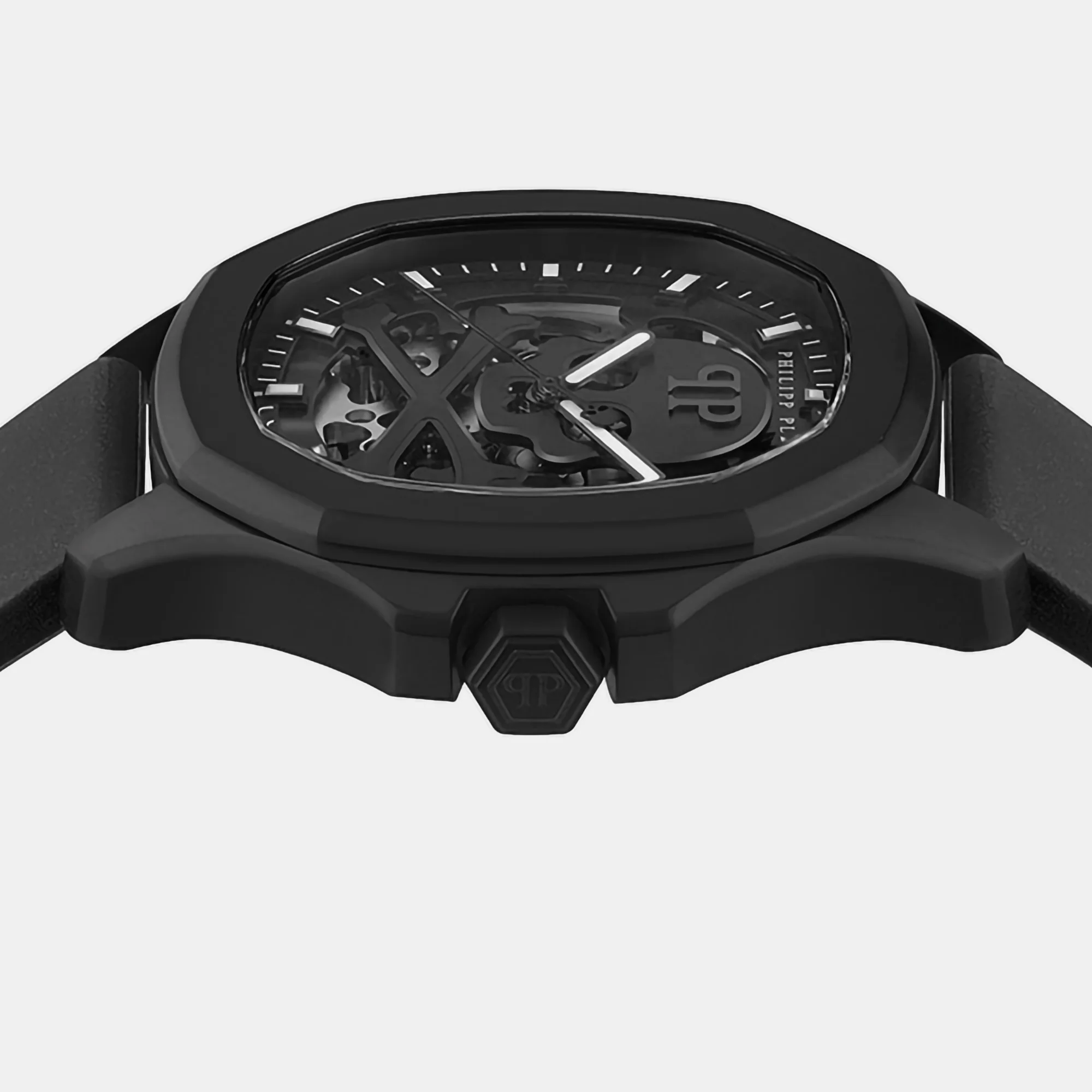 Men Automatic Black Dial Analog Silicone Watch PWRAA0923 - Image 3