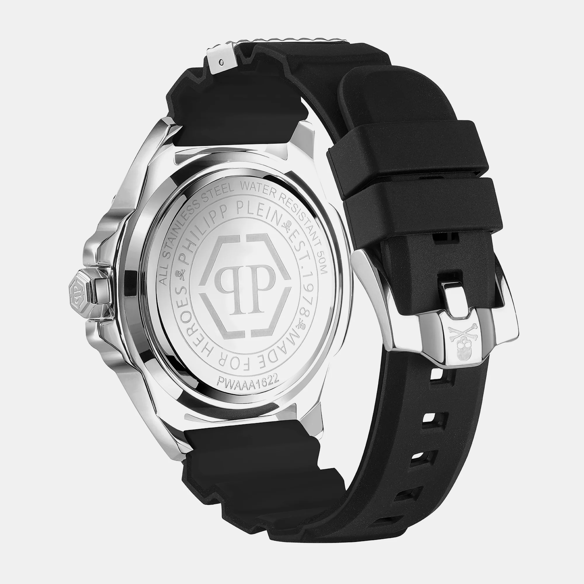 Men Quartz Black Dial Analog Silicone Watch PWAAA1622 - Image 3
