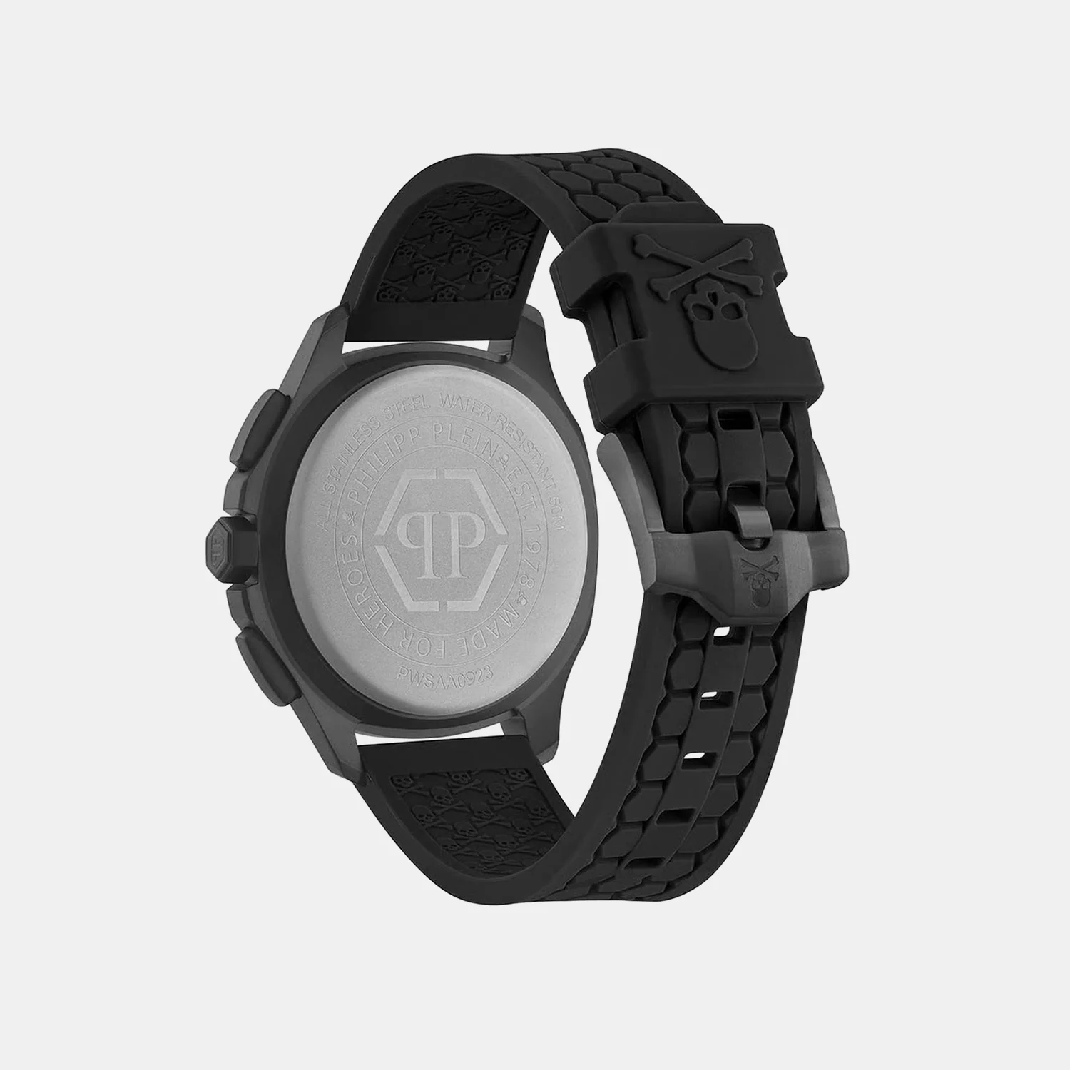 Men Quartz Black Dial Analog Silicone Watch PWSAA0923 - Image 2