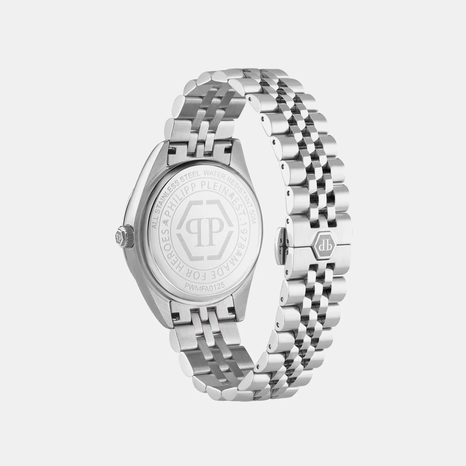 Men Quartz Black Dial Analog Stainless Steel Watch PWMFA0125 - Image 3