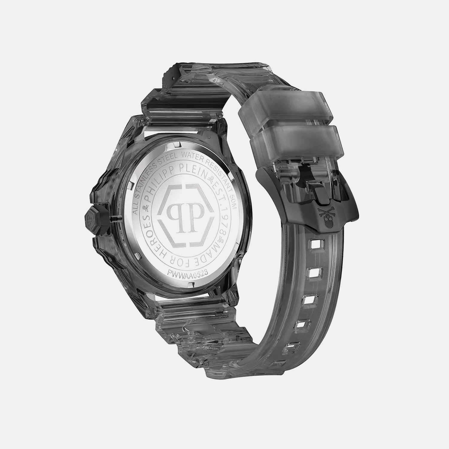Men Quartz Black Dial Analog Stainless Steel Watch PWWAA0523 - Image 3