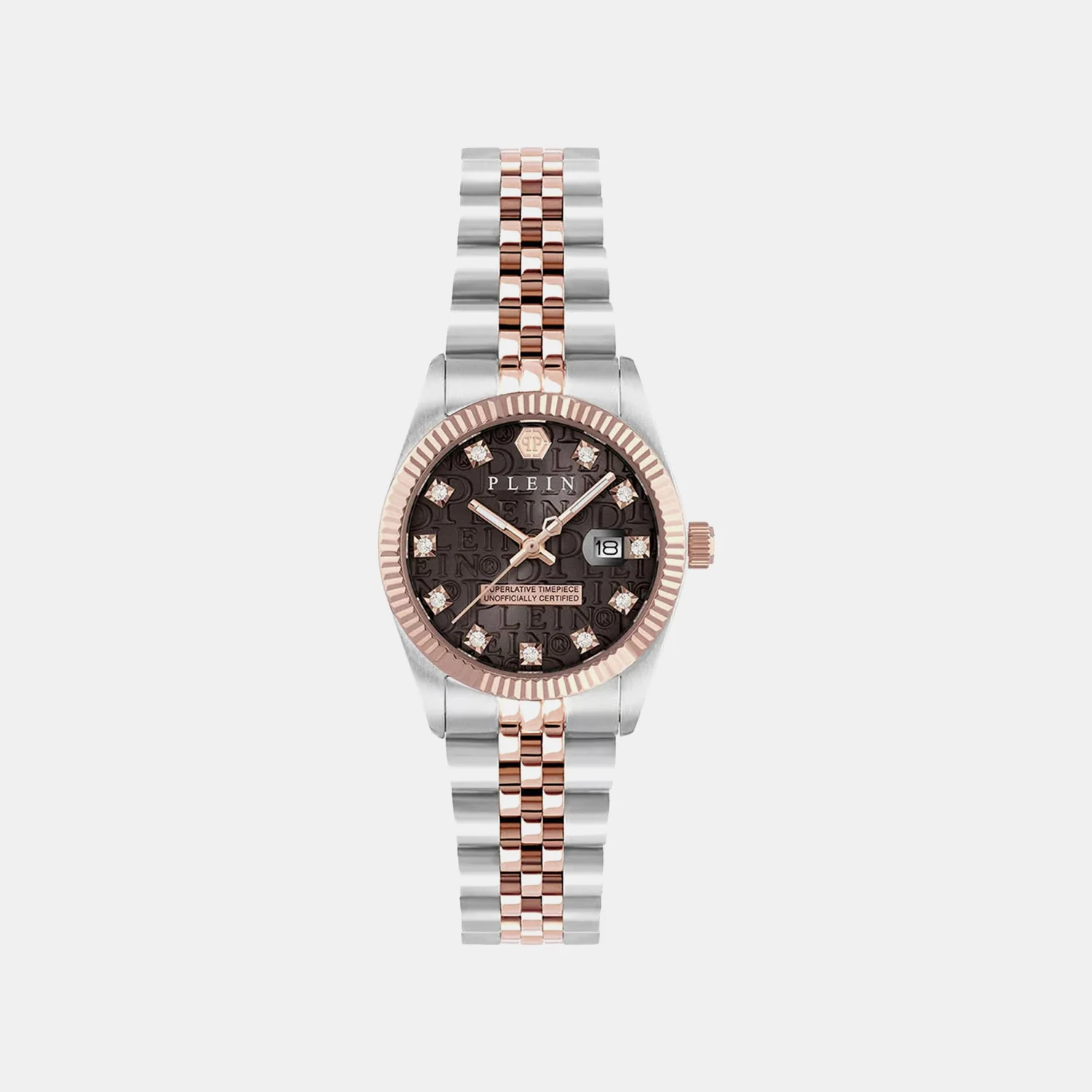 Women Quartz Brown Dial Analog Stainless Steel Watch PWNFA0625