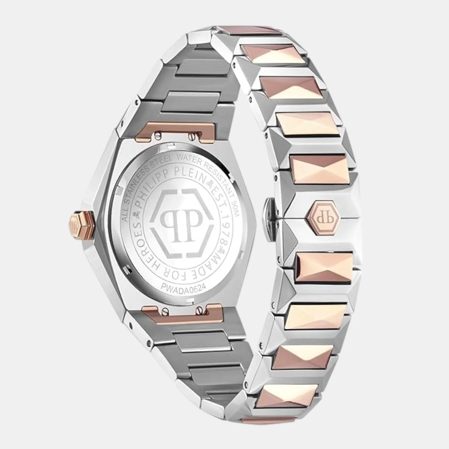 Women Quartz Rose Gold Dial Analog Stainless Steel Watch PWADA0624 - Image 4