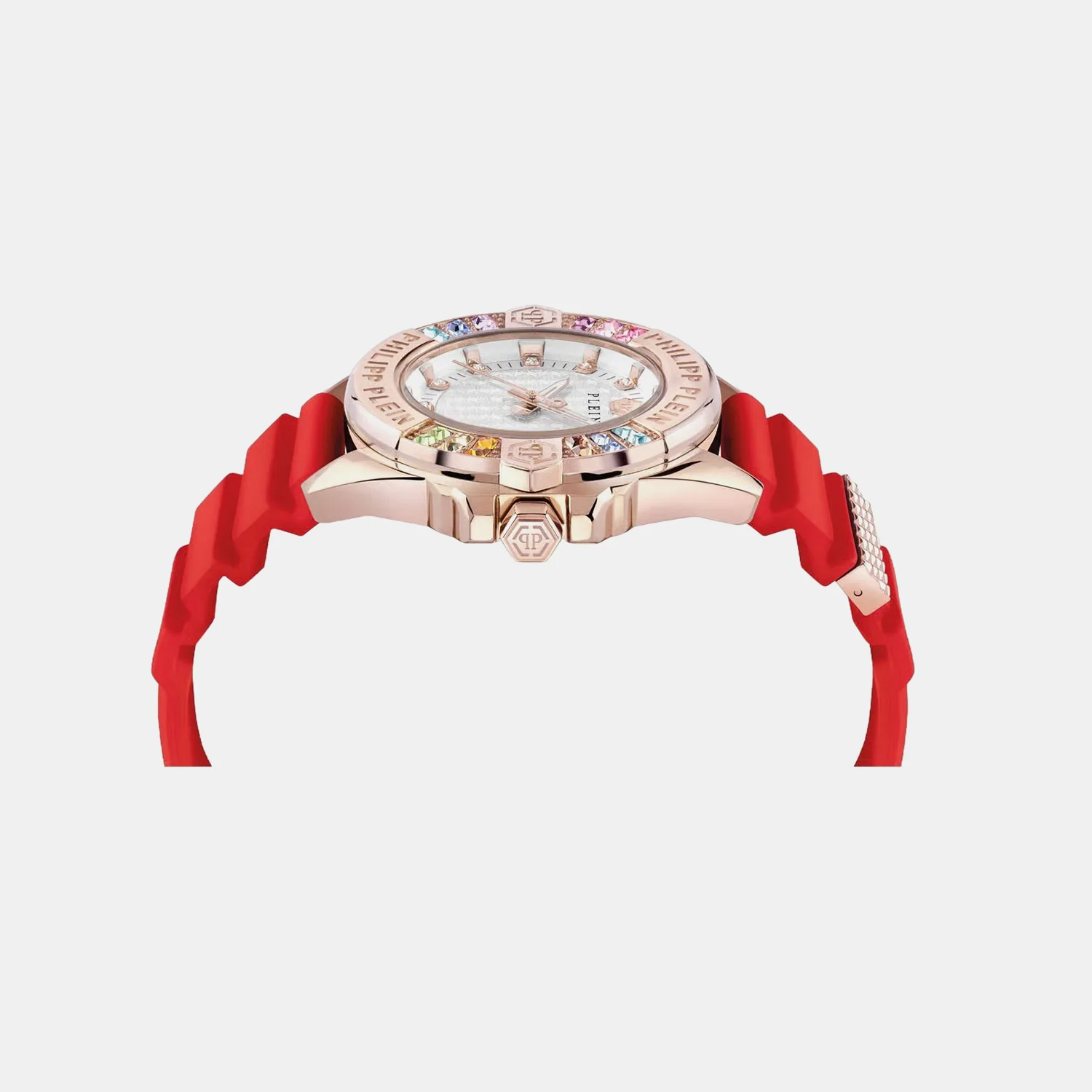 Women Quartz Silver White Dial Analog Silicone Watch PWOFA0325 - Image 3