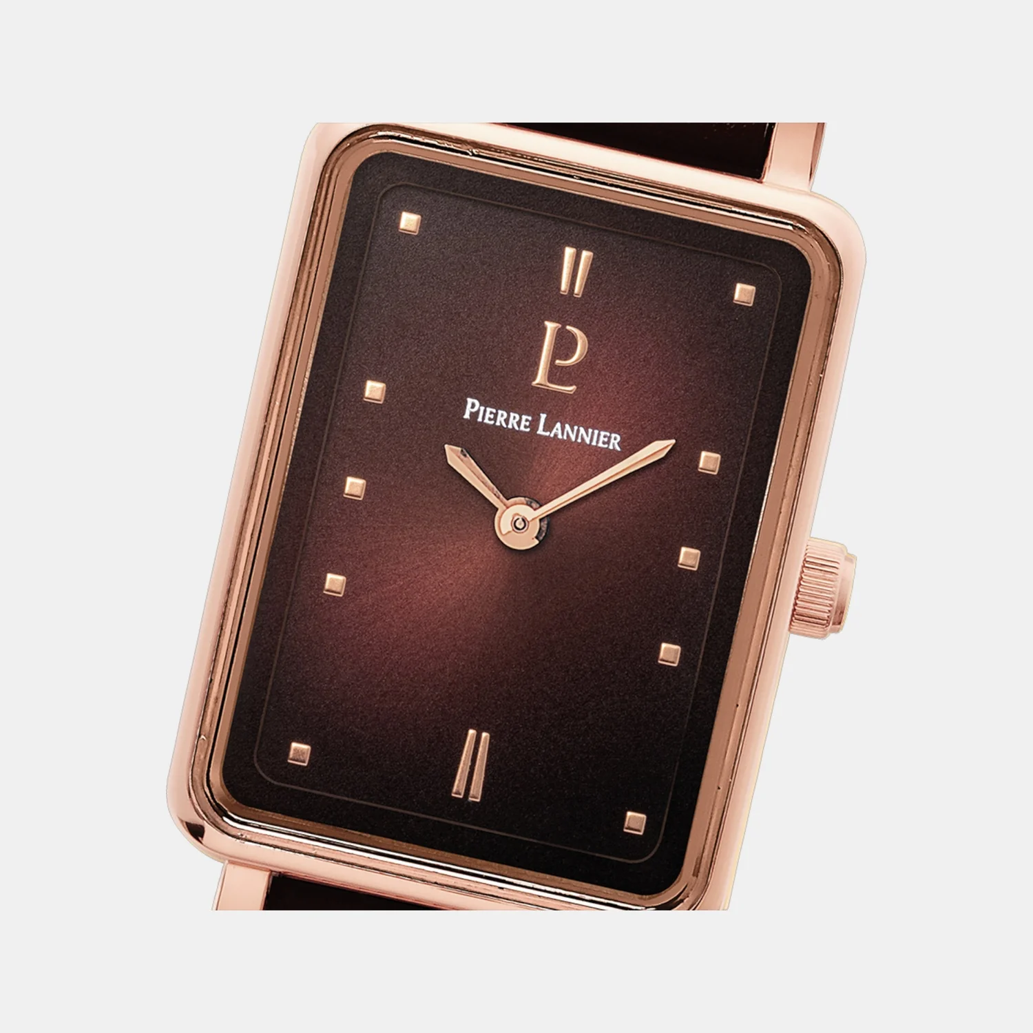 Ariane Women Quartz Brown Dial Analog Leather Watch 050K984 - Image 3
