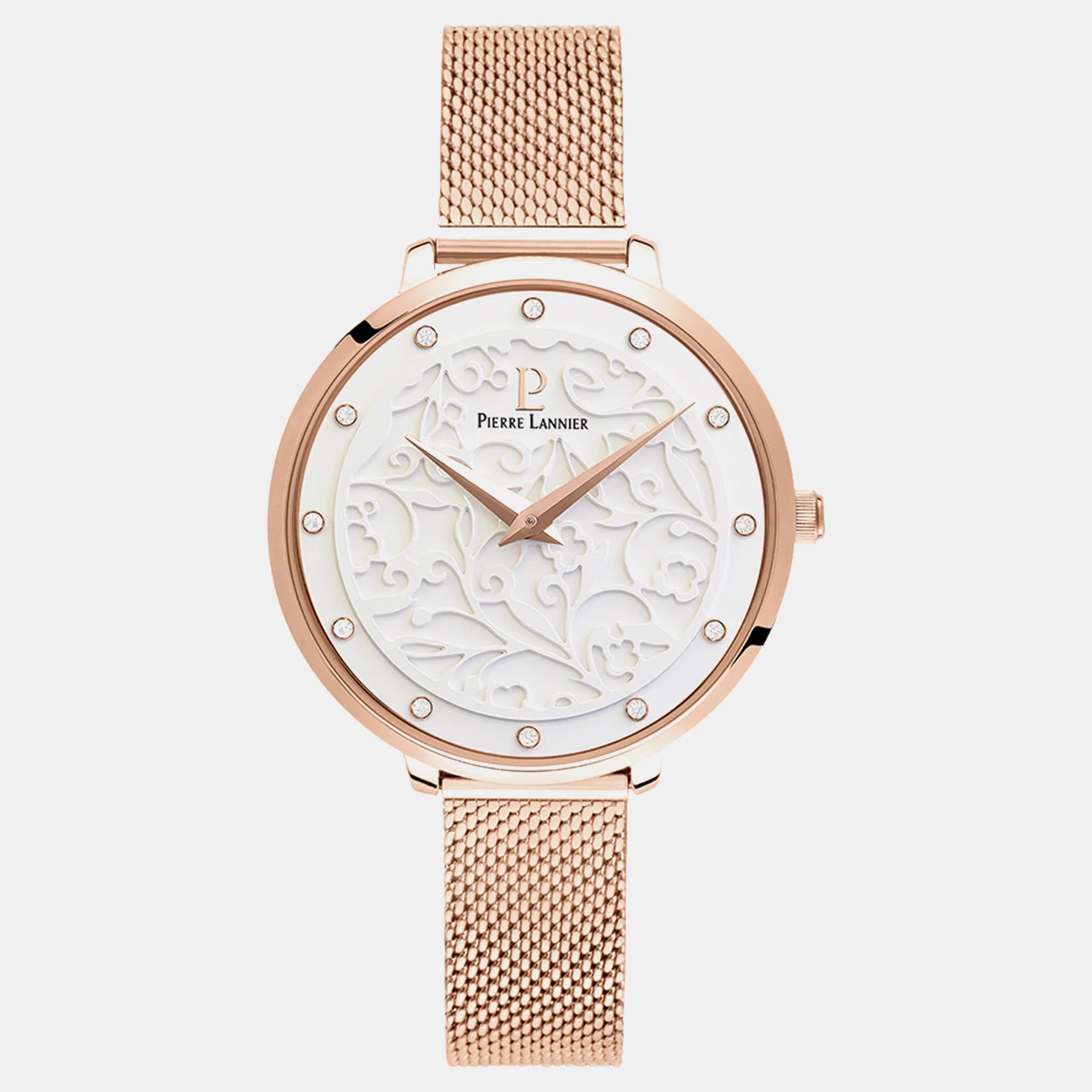 Eolia Women Quartz White Dial Analog Mesh Watch 039L908 - Image 2