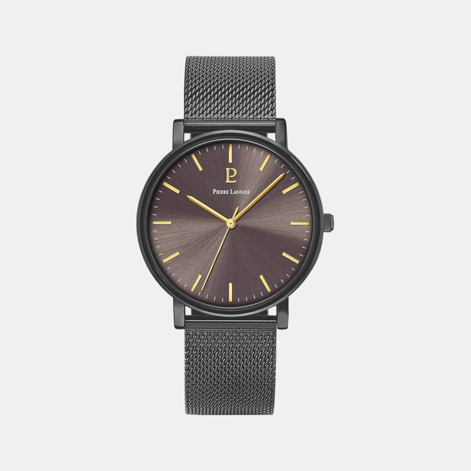 Essential Men Quartz Grey Dial Analog Mesh Watch 218F499 - Image 2