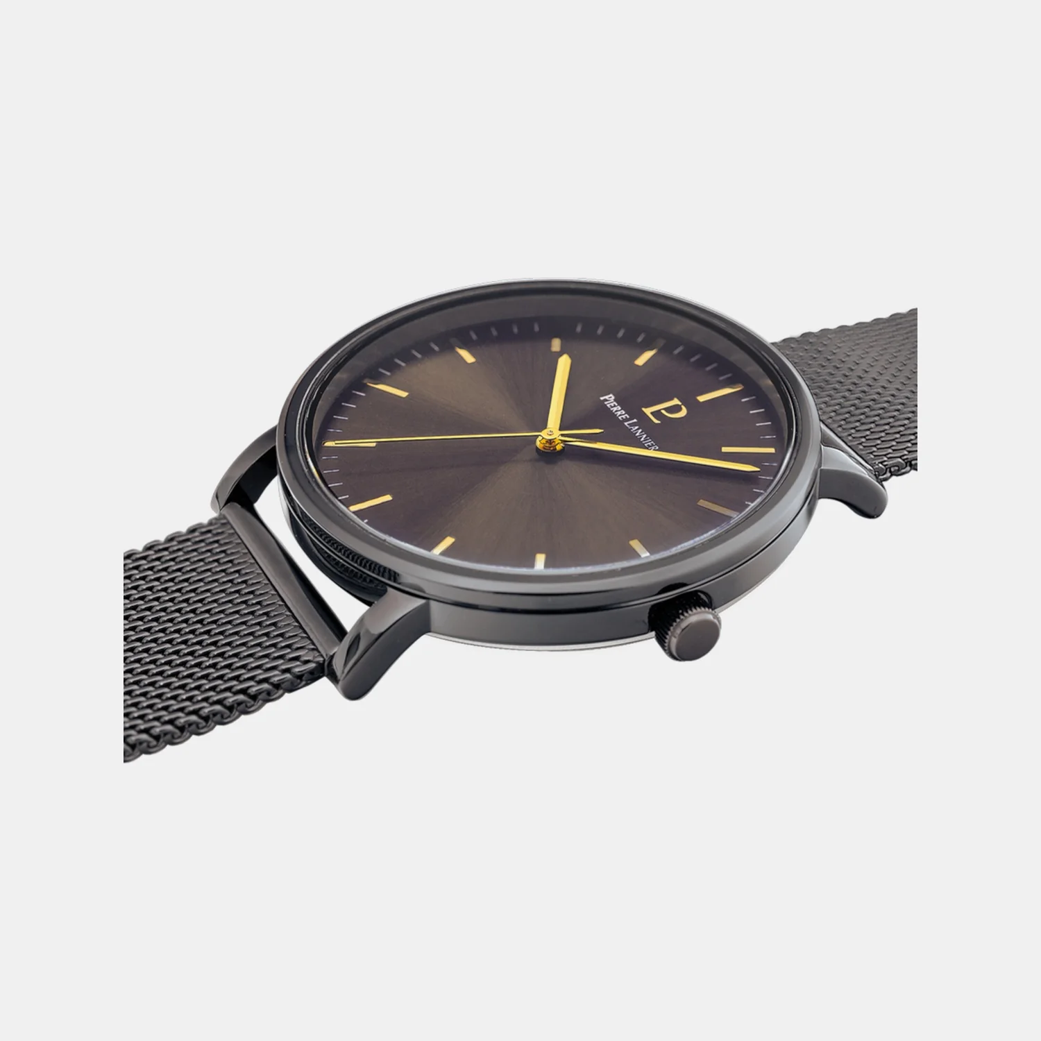 Essential Men Quartz Grey Dial Analog Mesh Watch 218F499 - Image 4