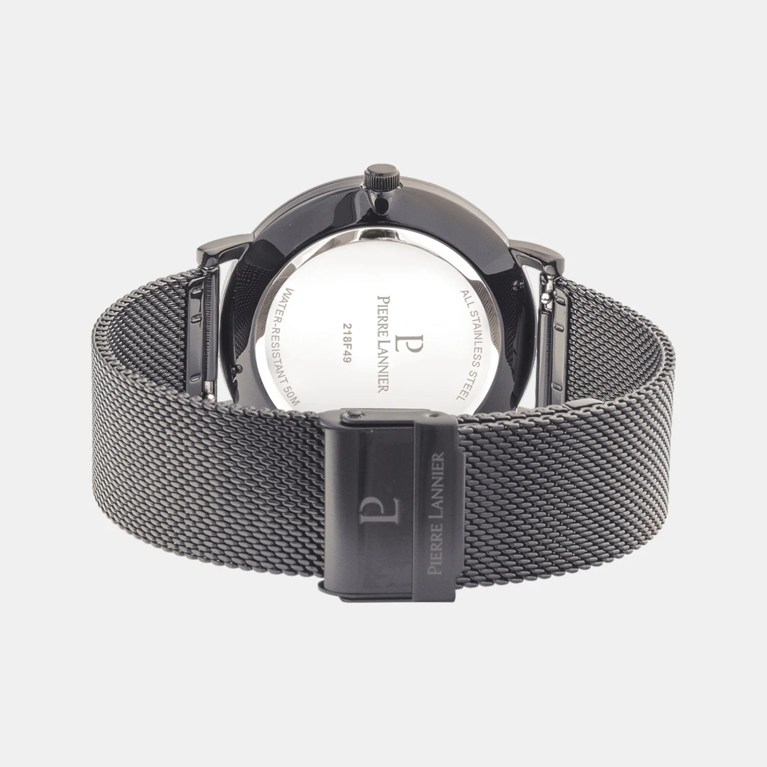 Essential Men Quartz Grey Dial Analog Mesh Watch 218F499 - Image 5