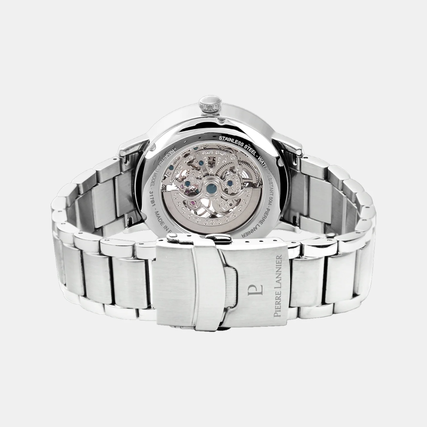 Men Automatic Green Dial Analog Stainless Steel Watch 317B171 - Image 3