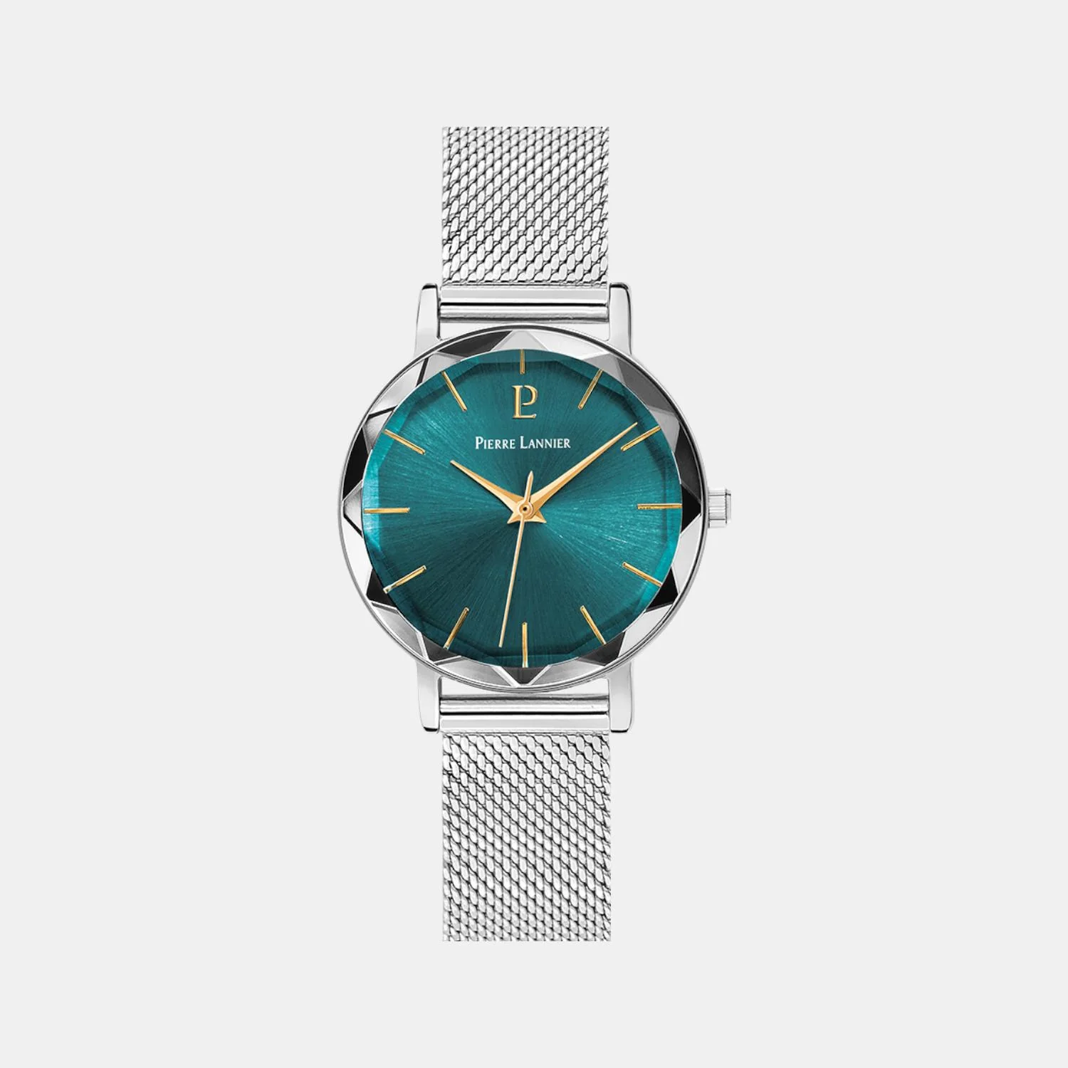 Multiples Women Quartz Green Dial Analog Mesh Watch 009M671