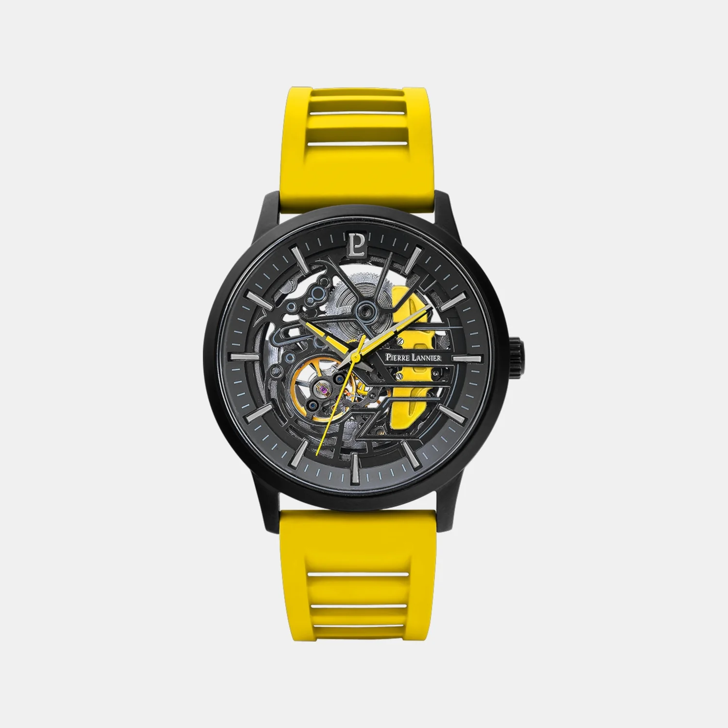 Paddock Men Automatic Black Dial Analog Rubber Watch 341A449 - Image 2