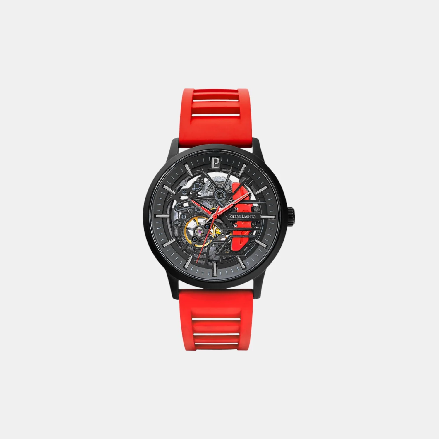 Paddock Men Automatic Black Dial Analog Rubber Watch 341A459 - Image 2
