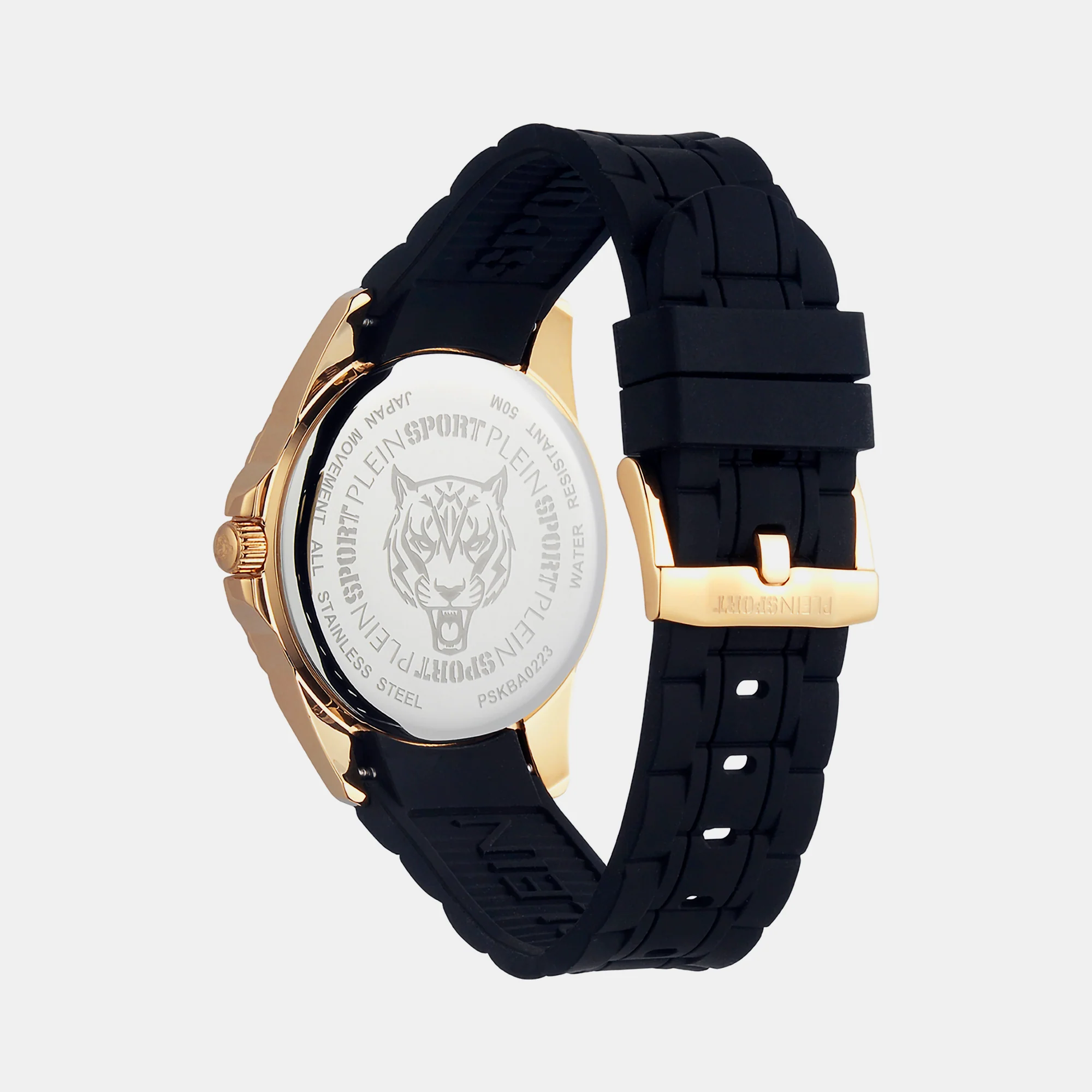 Glam Women Quartz Black Dial Analog Silicone Watch PSKBA0223 - Image 2