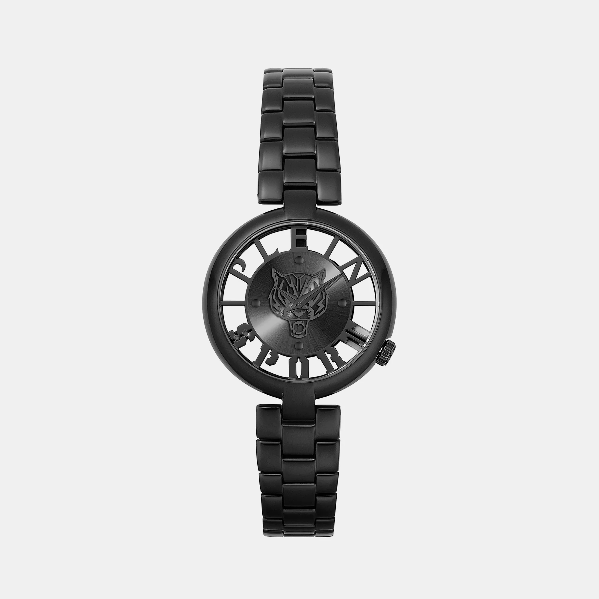 Tiger Luxe Women Quartz Black Dial Analog Stainless Steel Watch PSMBA0623