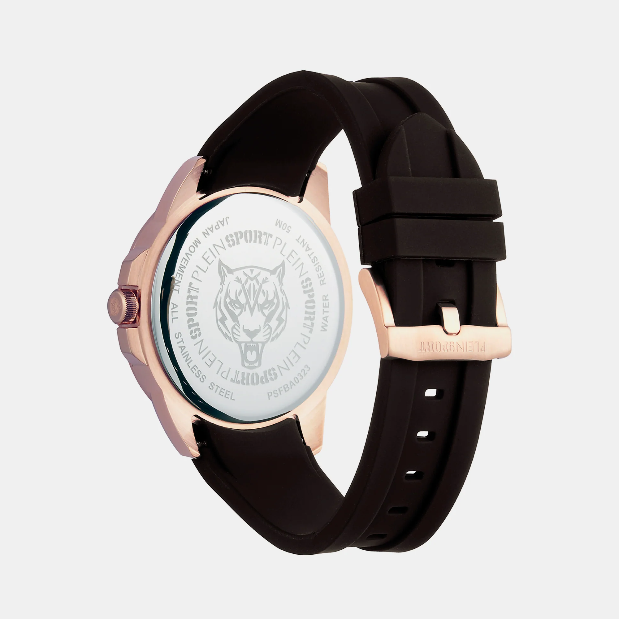 Touchdown Men Quartz Brown Dial Analog Silicone Watch PSFBA0323 - Image 2
