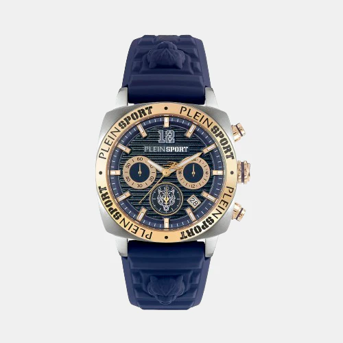 Wildcat Men Quartz Blue Dial Chronograph Silicone Watch PSGBA0723
