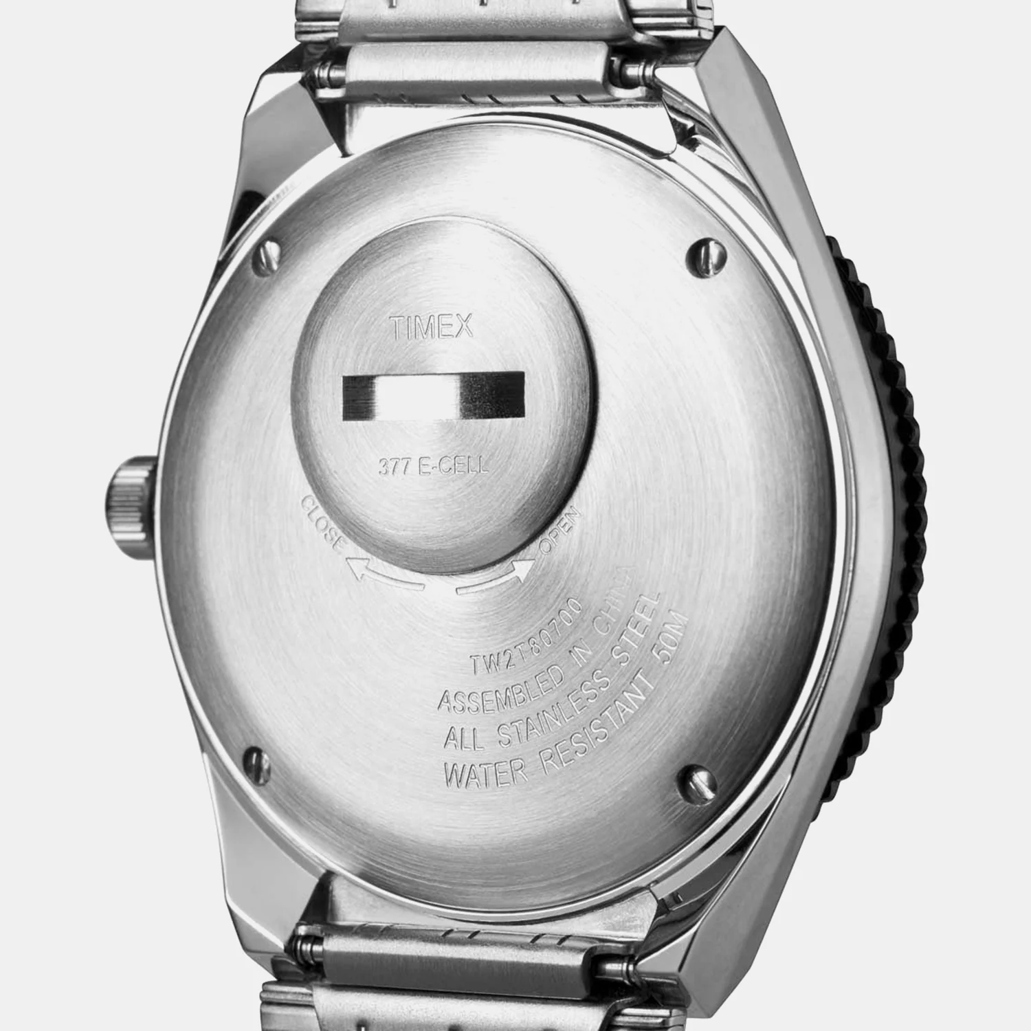 Q Timex Reissue Men Quartz White Dial Analog Stainless Steel Watch TW2U61200U9 - Image 3