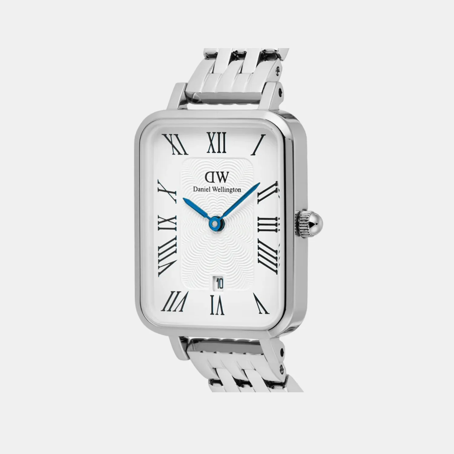Quadro Women Quartz White Dial Analog Stainless Steel Watch DW00100864K - Image 3