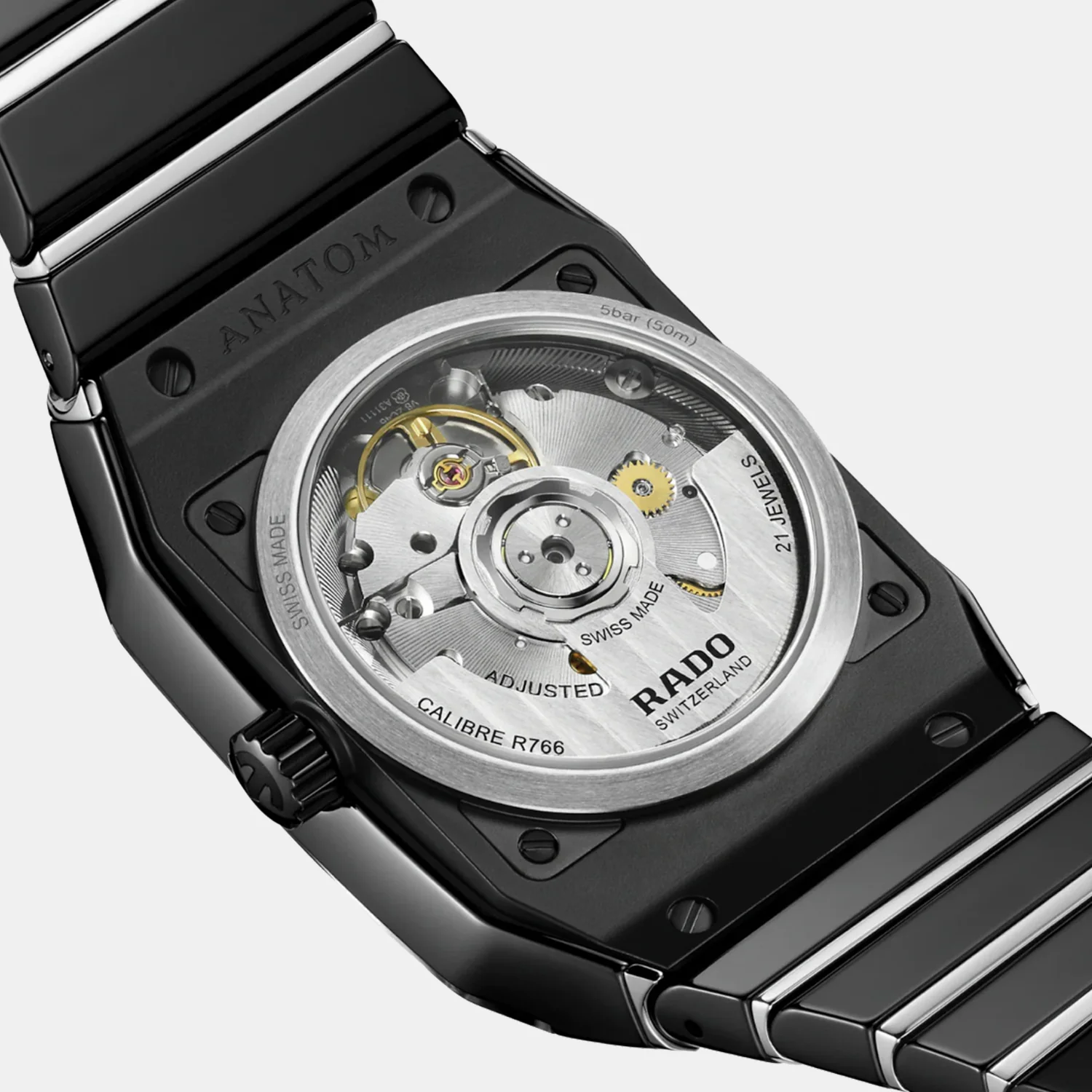 Anatom Unisex Automatic Black Dial Analog Stainless Steel Watch R10201152 - Image 4
