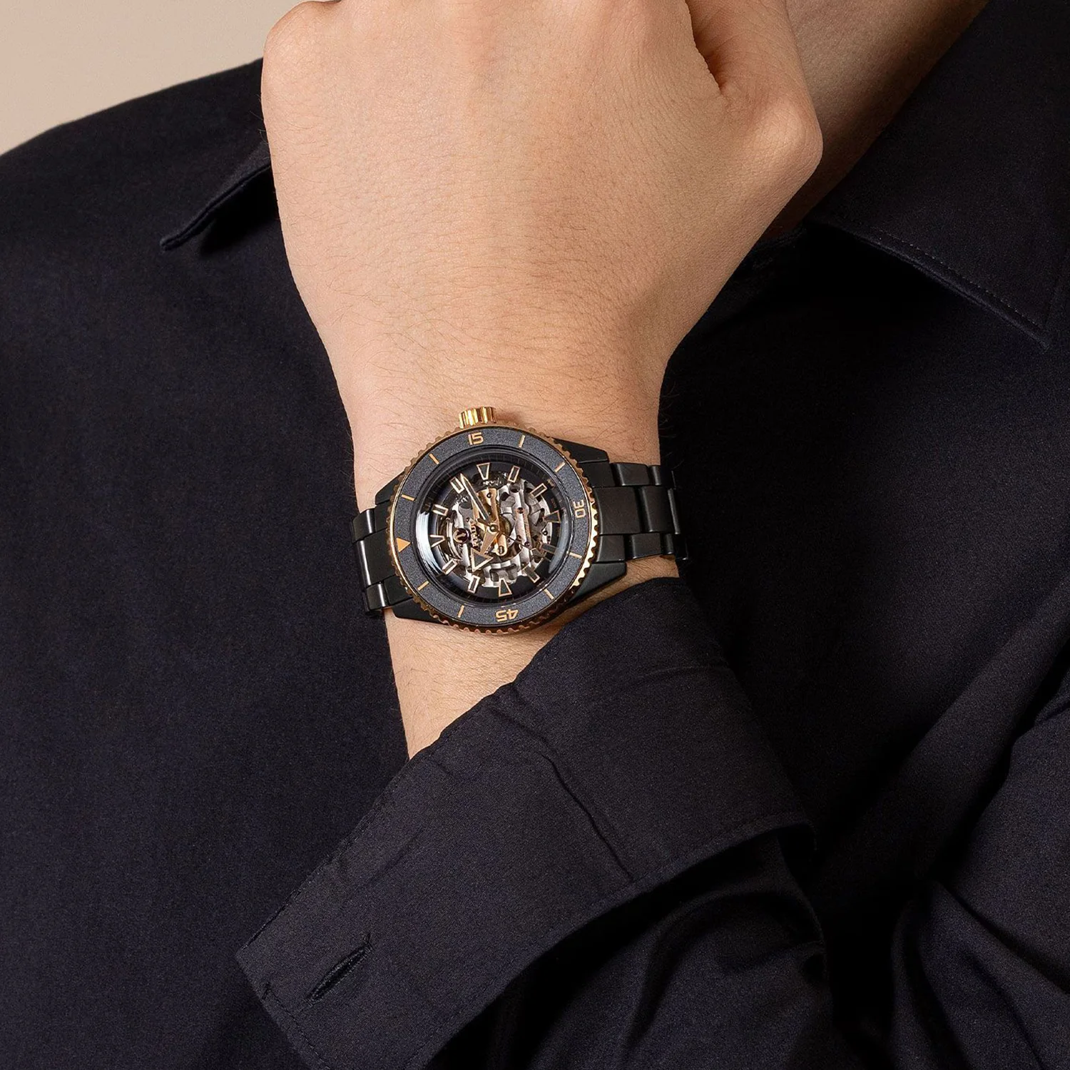 Captain Cook Men Automatic Black Dial Analog Titanium Watch R32192152 - Image 6