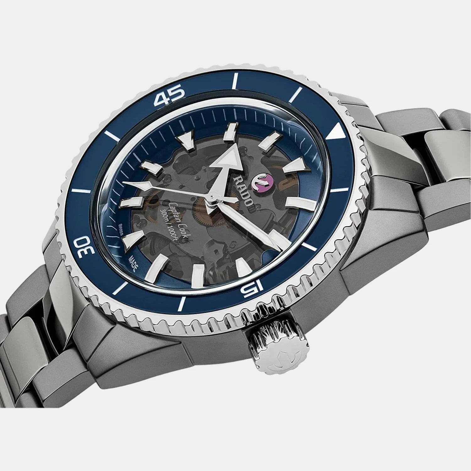 Captain Cook Men Automatic Blue Dial Analog Ceramic Watch R32128202 - Image 5
