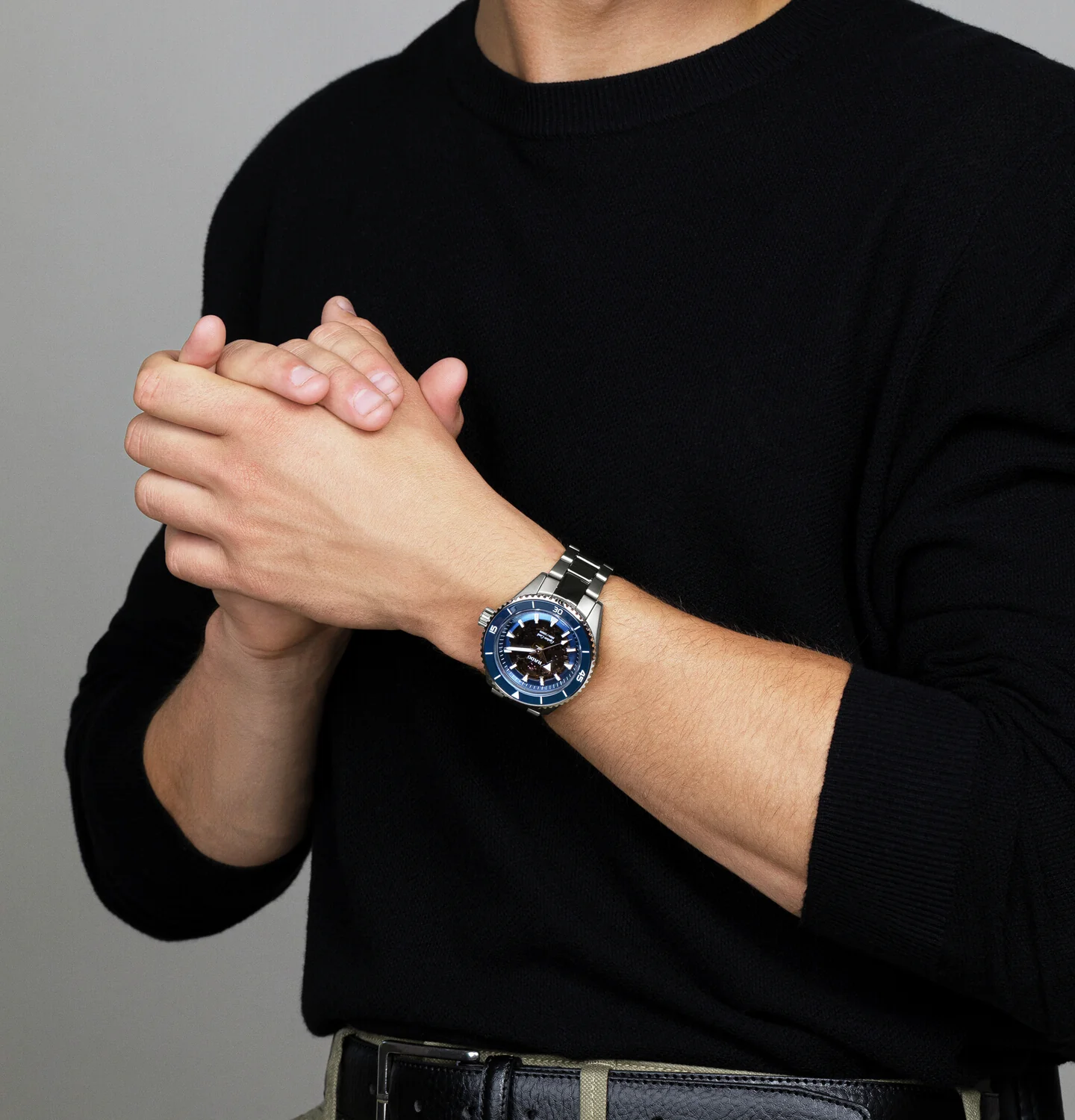 Captain Cook Men Automatic Blue Dial Analog Ceramic Watch R32128202 - Image 8