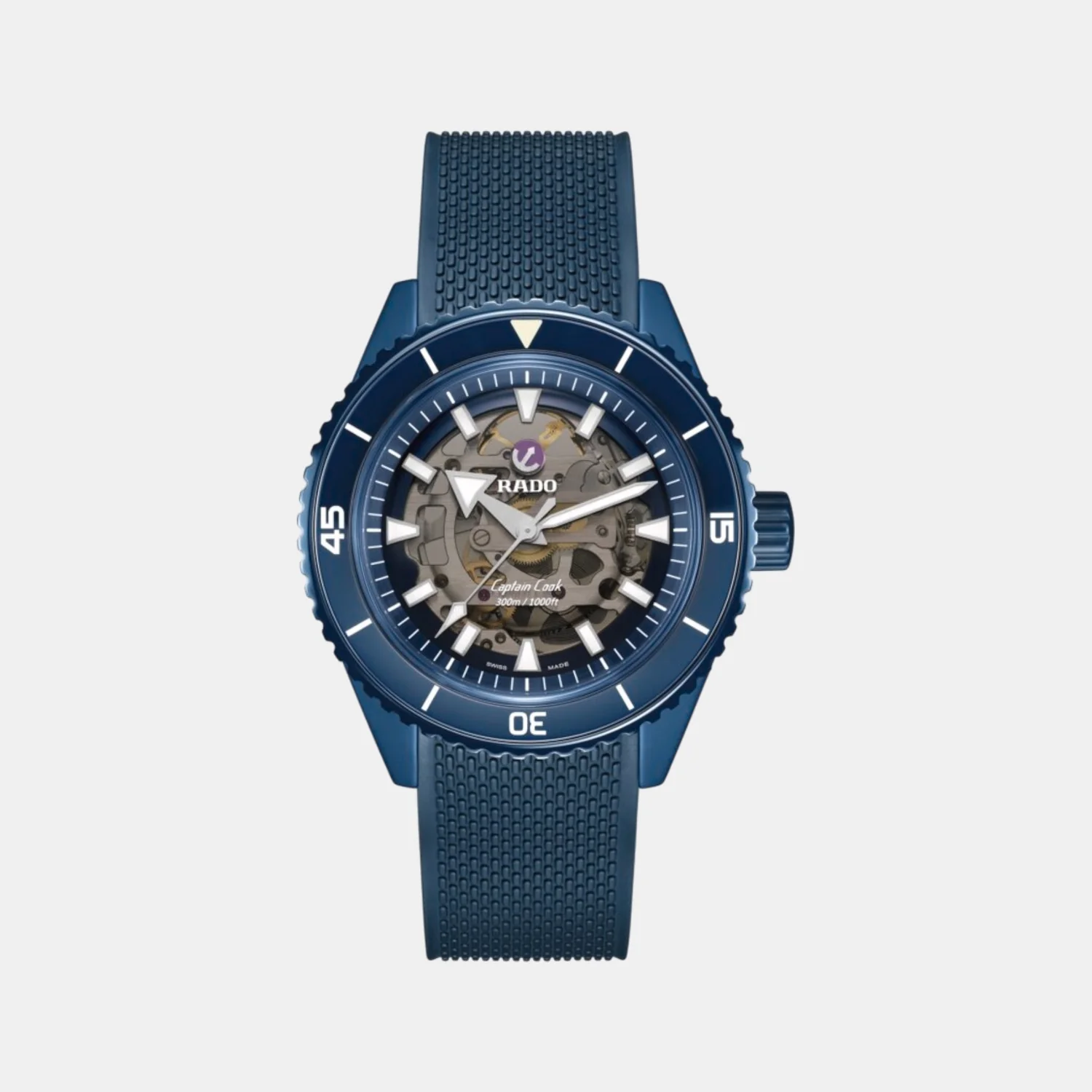 Captain Cook Men Automatic Blue Dial Analog Rubber Watch R32153209